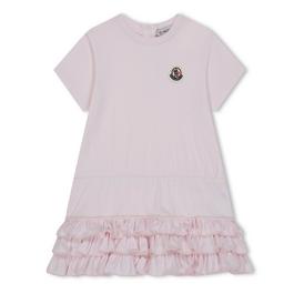 Moncler Frilly T Shirt Dress Baby Girls