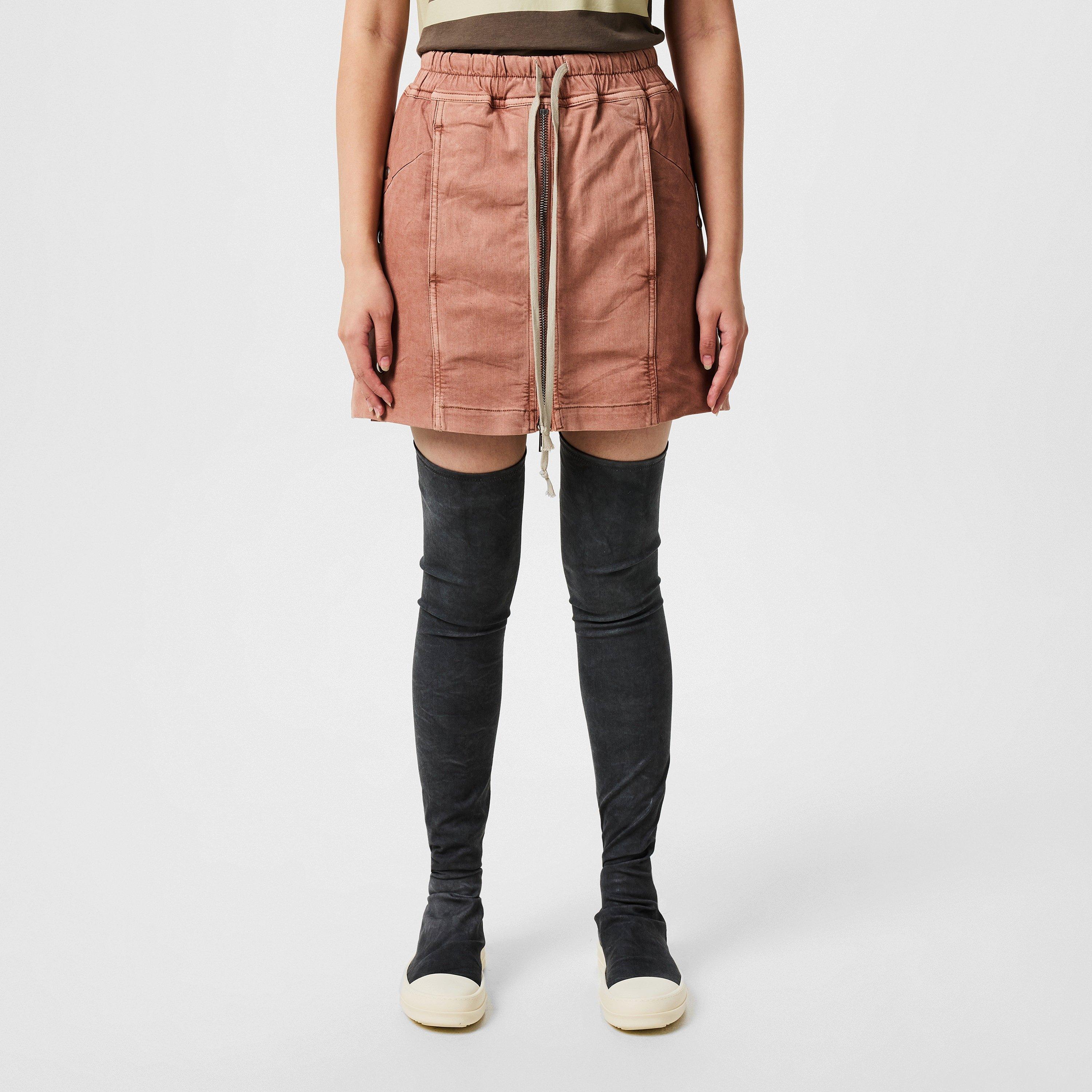 スカート Rick Owens BABEL DENIM PILLAR SKIRT Denim Skirt - Dirt Pillar