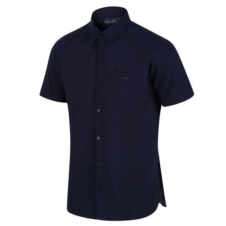 Oxford marine - Regatta - logo-patch cotton polo shirt Grau - 4