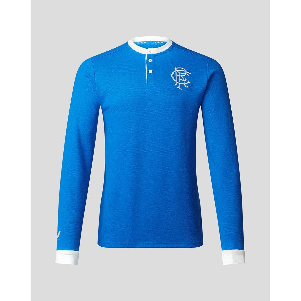 Blauw - Castore - Men's Long-Sleeve Polo Shirt - 1