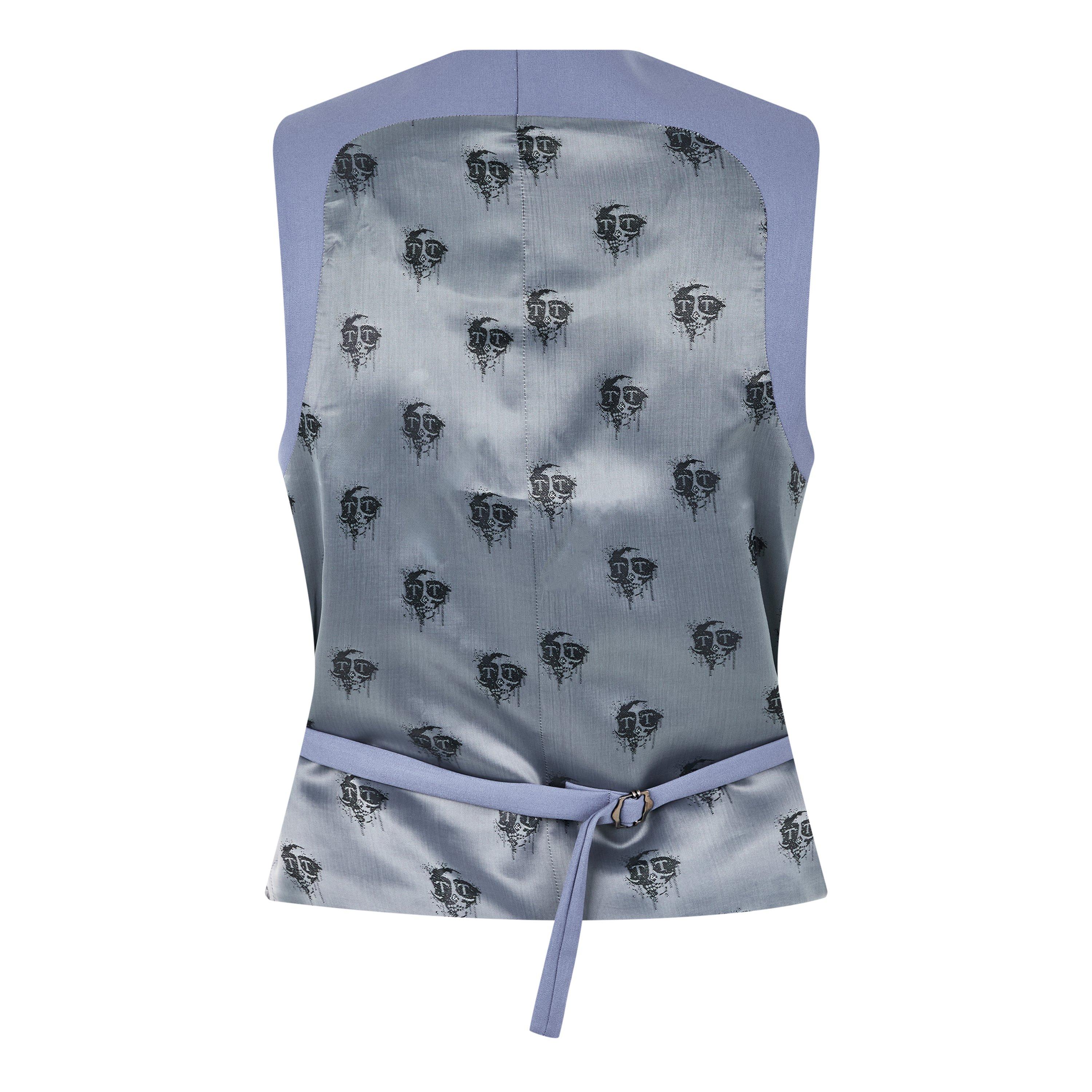 Cornflour Blue - Twisted Tailor - Buscott Slim Fit Waistcoat - 6