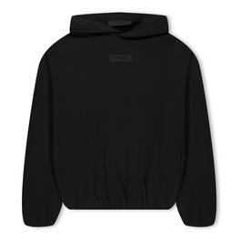 Fear Of God Essentials Cotton Logo-Patch Hoodie