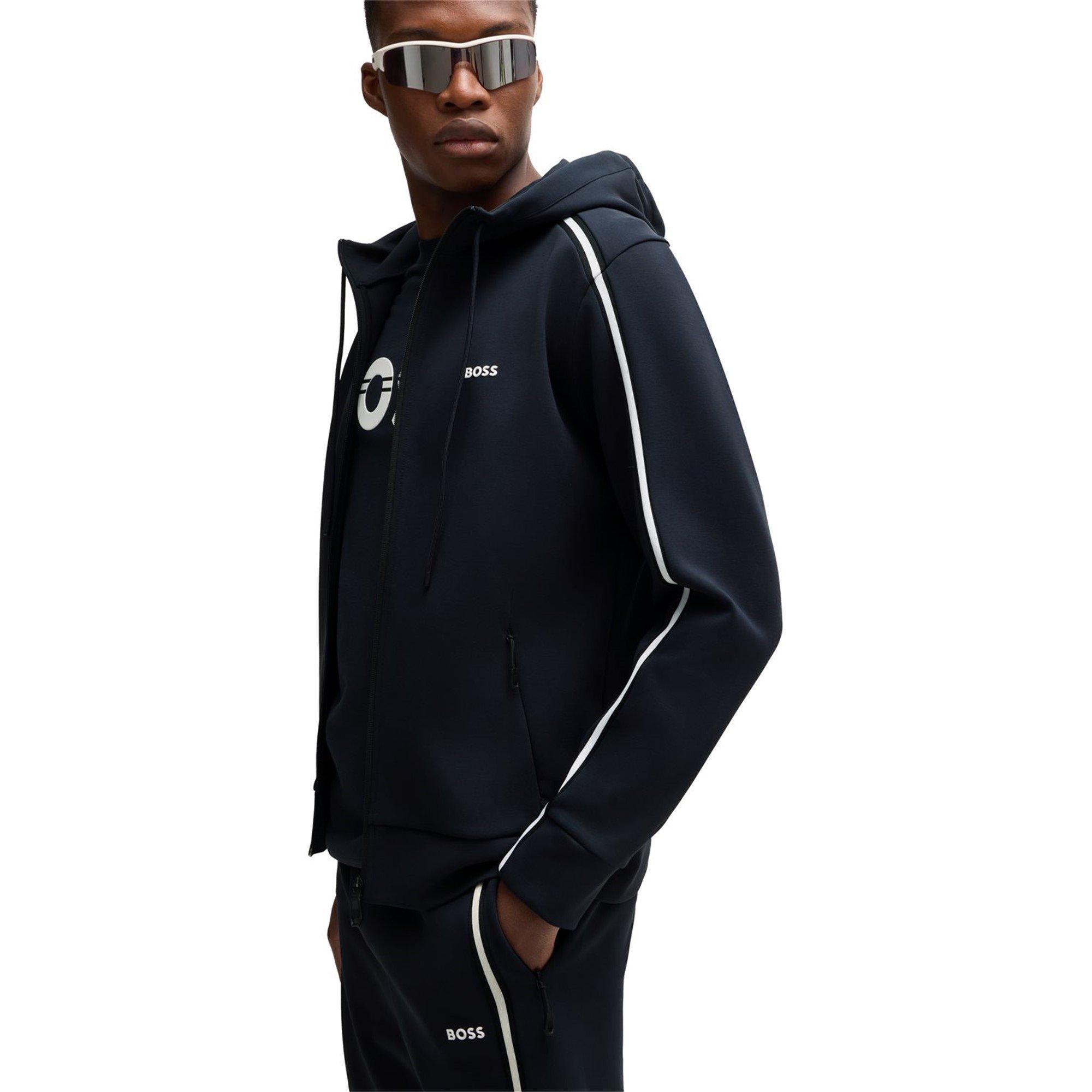 Dark Blue 402 - Boss - Men's Saggy Zip Hoodie - 5