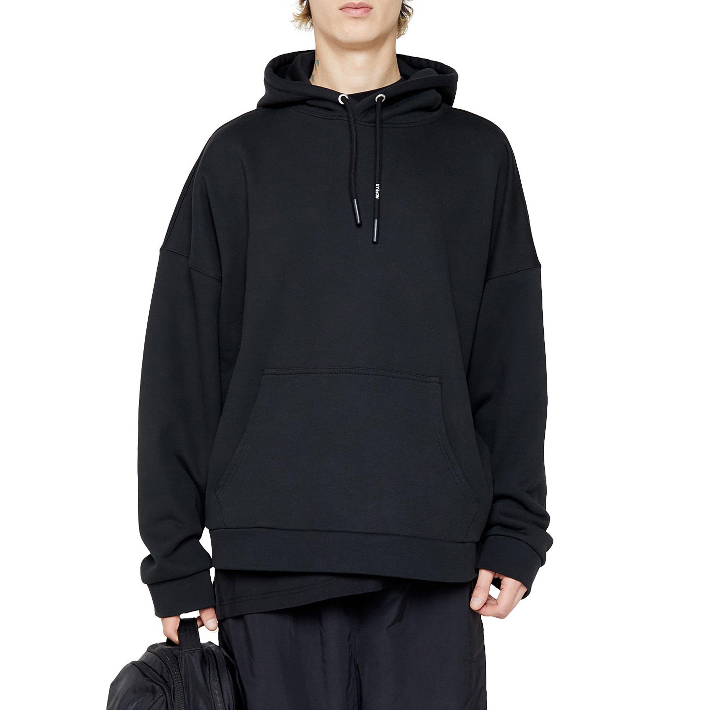 Black - No Fear - Oversized Hoody - 2