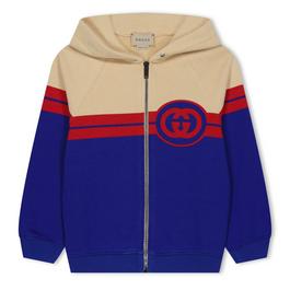 Gucci Interlocking G Zip Hoodie Juniors