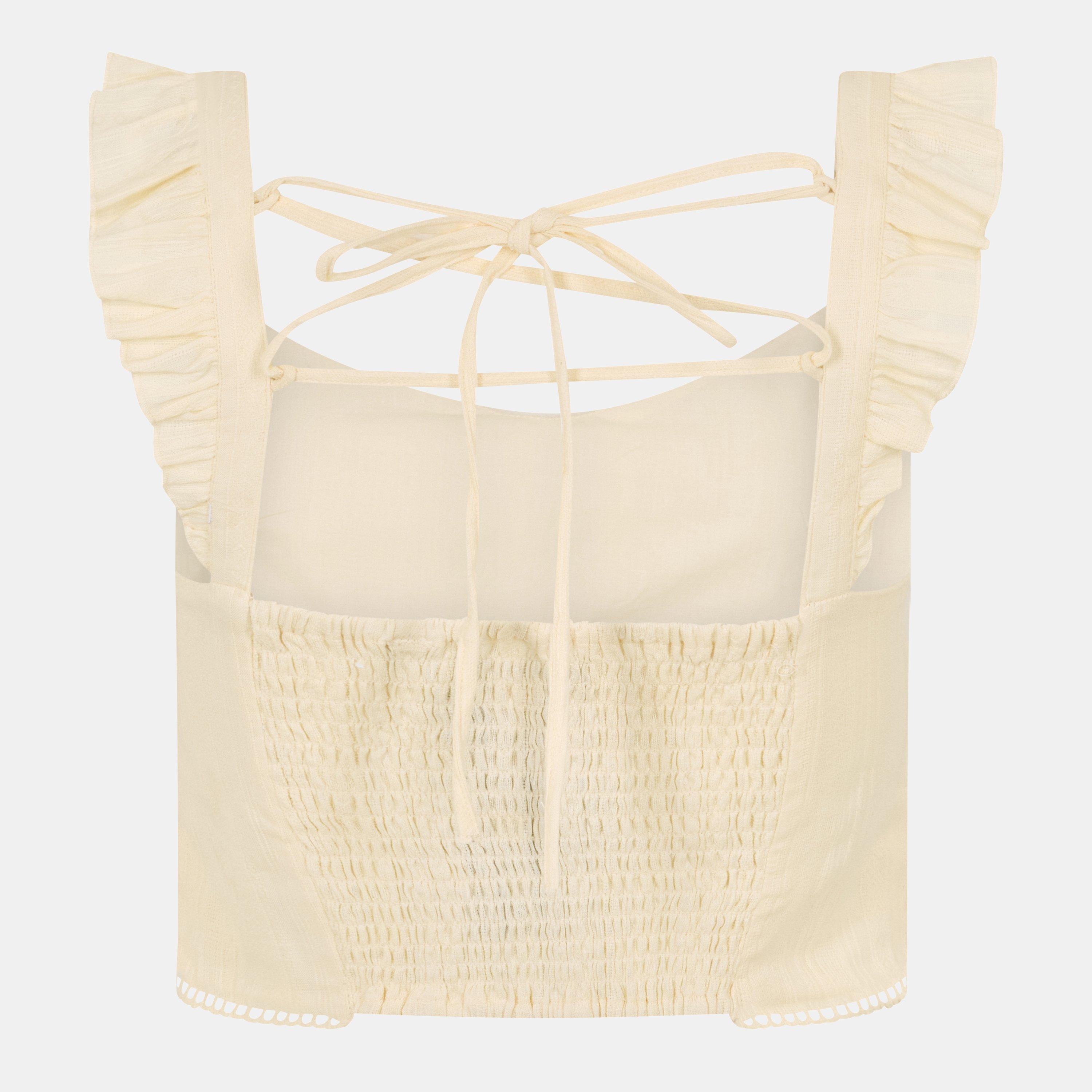 Buttercream - Jack Wills - Frill Sleeve Top - 2