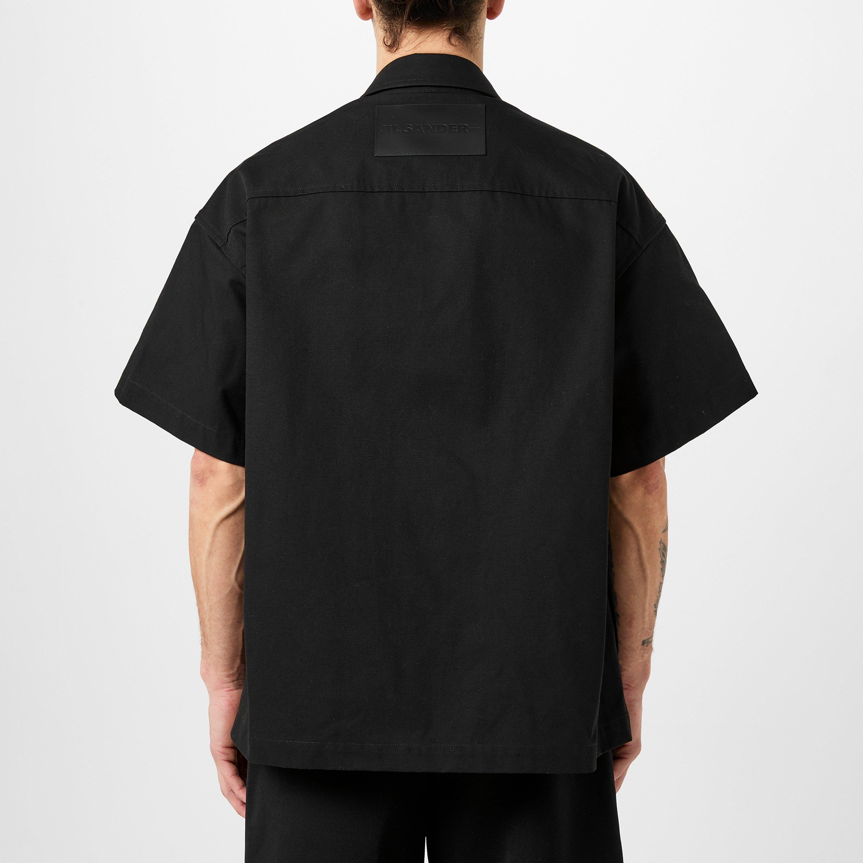 Black - Jil Sander - Short Sleeve Zip Shirt - 4