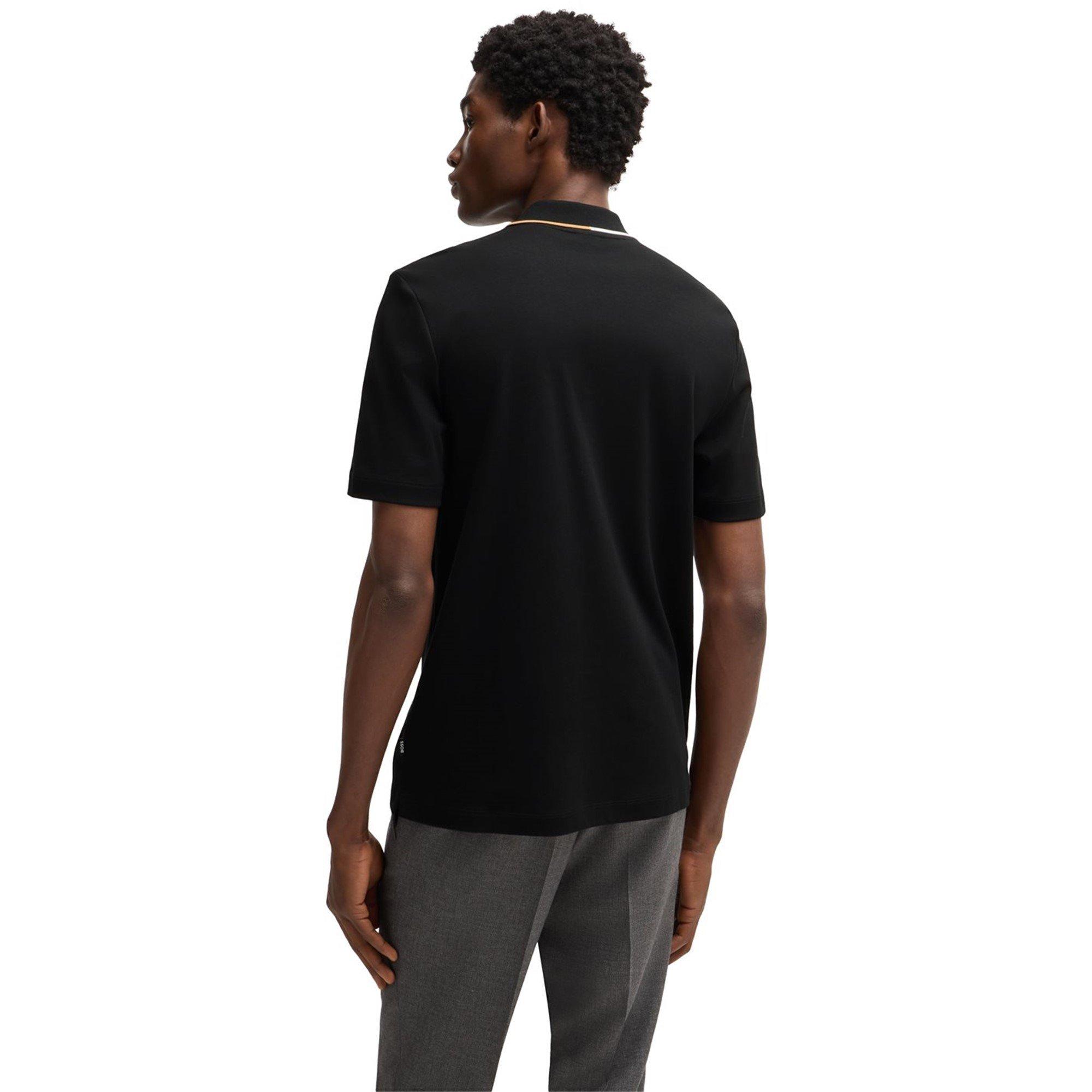 Black 001 - Boss - Men's Paras Polo Shirt, Quarter Zip - 2