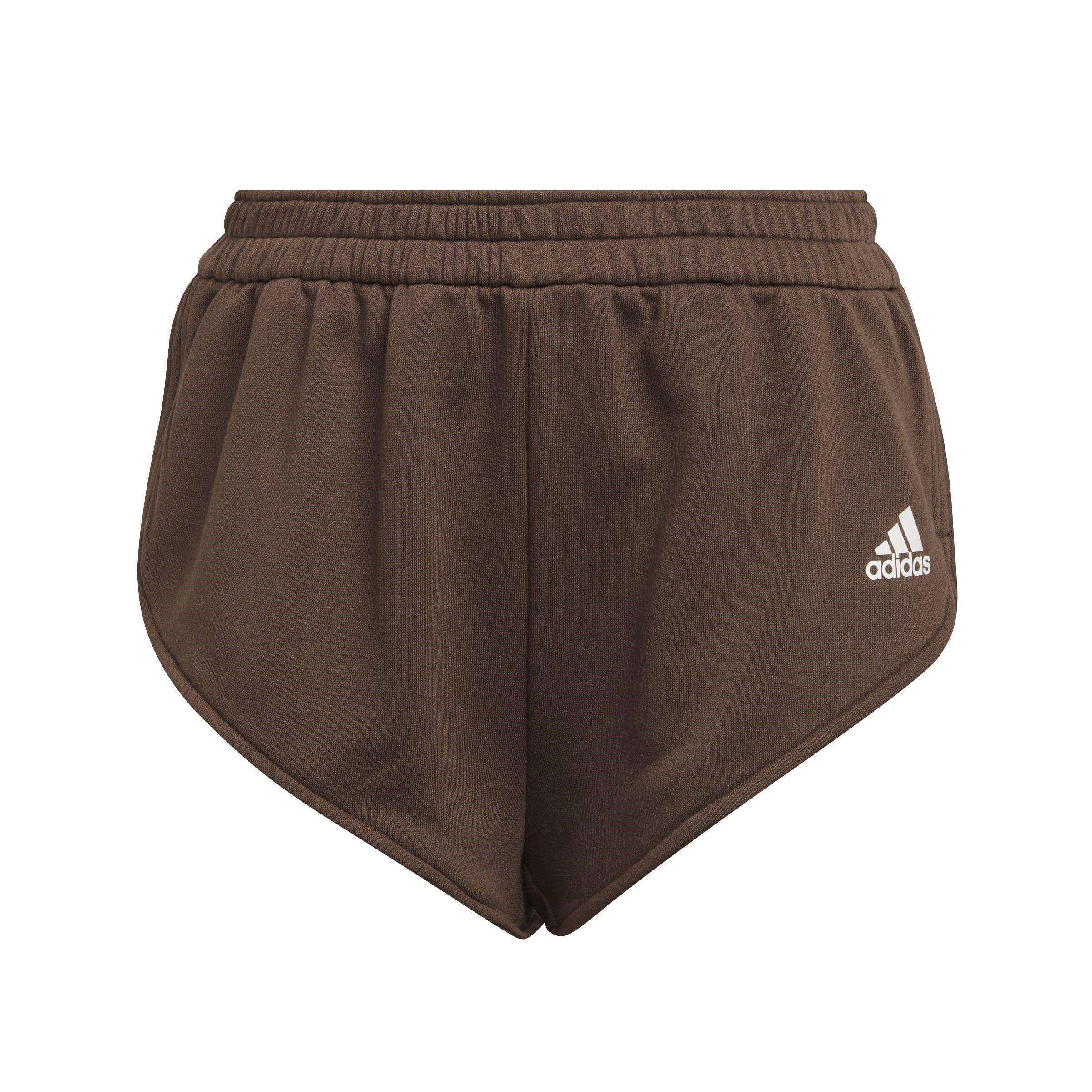 Smeđa - adidas - Women's Jersey Jogger Shorts - 1