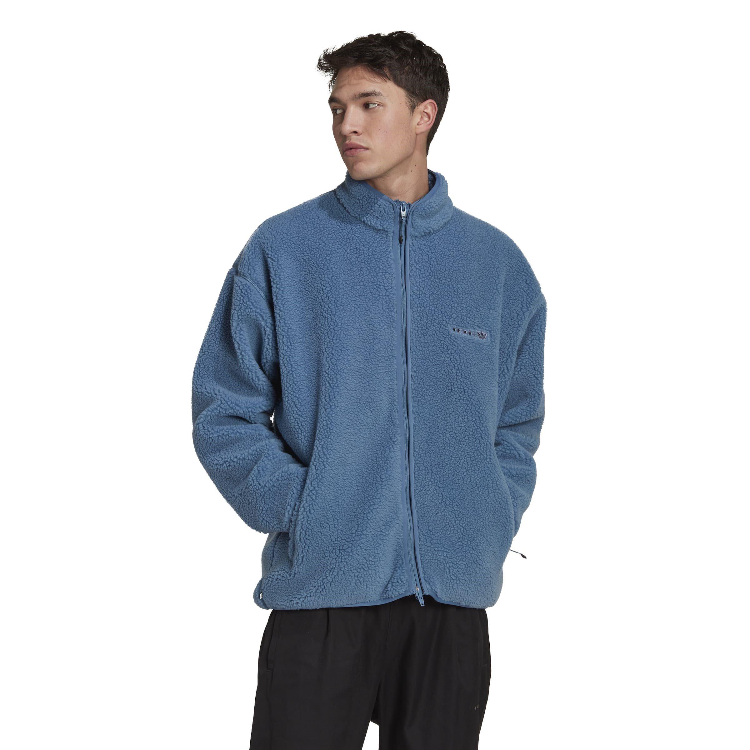 Blauw - adidas Originals - Reclaim Sherpa Jacket Mens - 2
