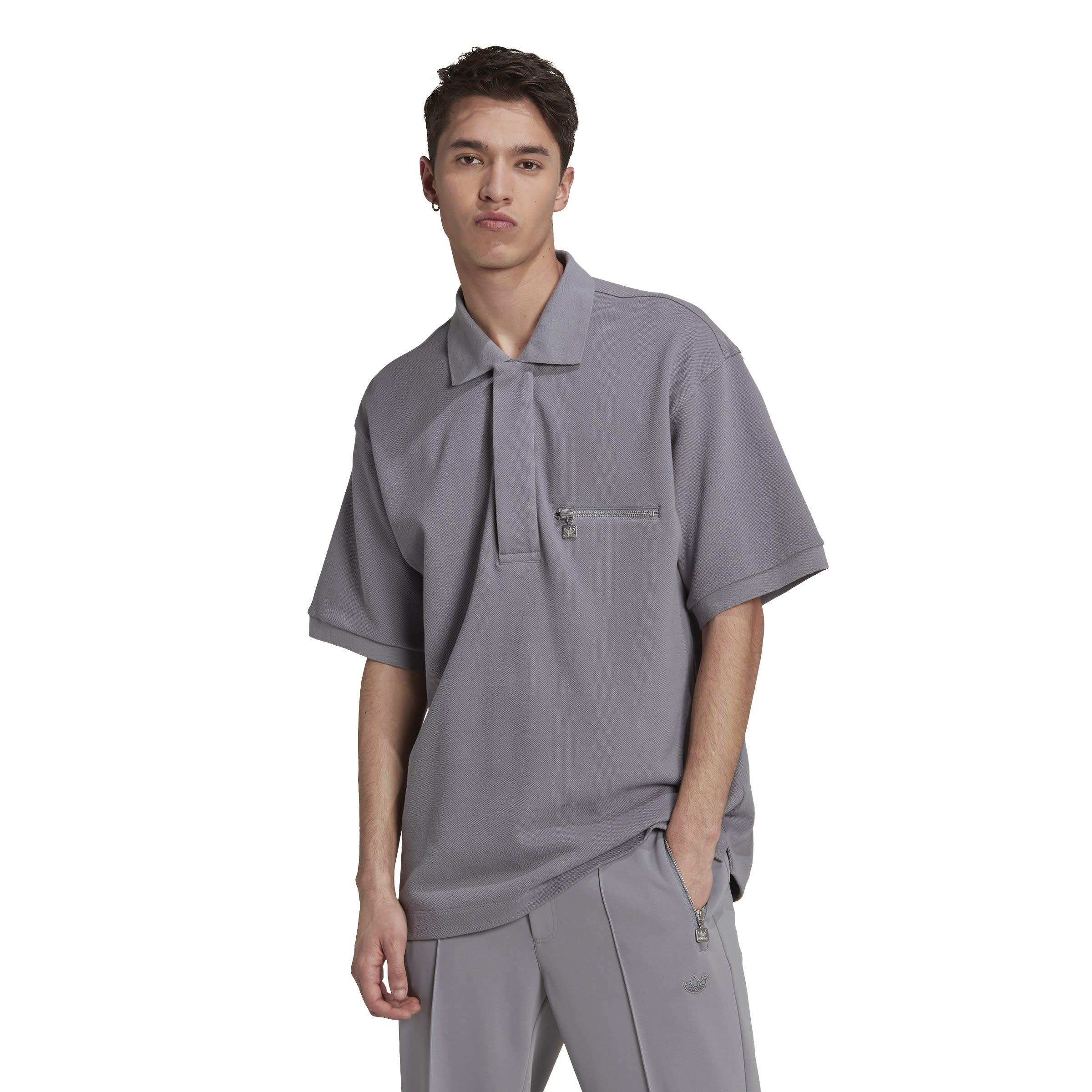 Grigio - adidas Originals - Tie Break Short-Sleeve Polo Shirt - 2