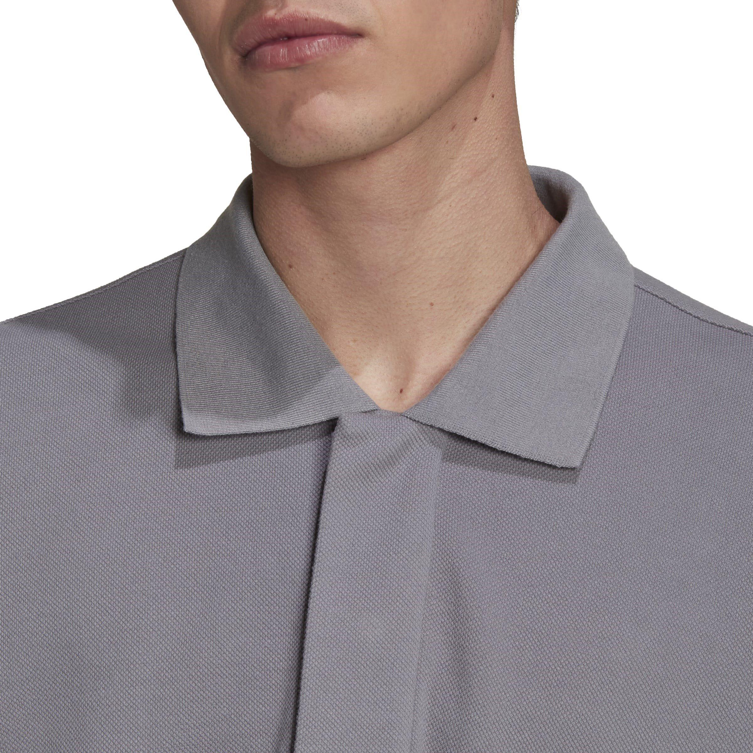 Grigio - adidas Originals - Tie Break Short-Sleeve Polo Shirt - 5
