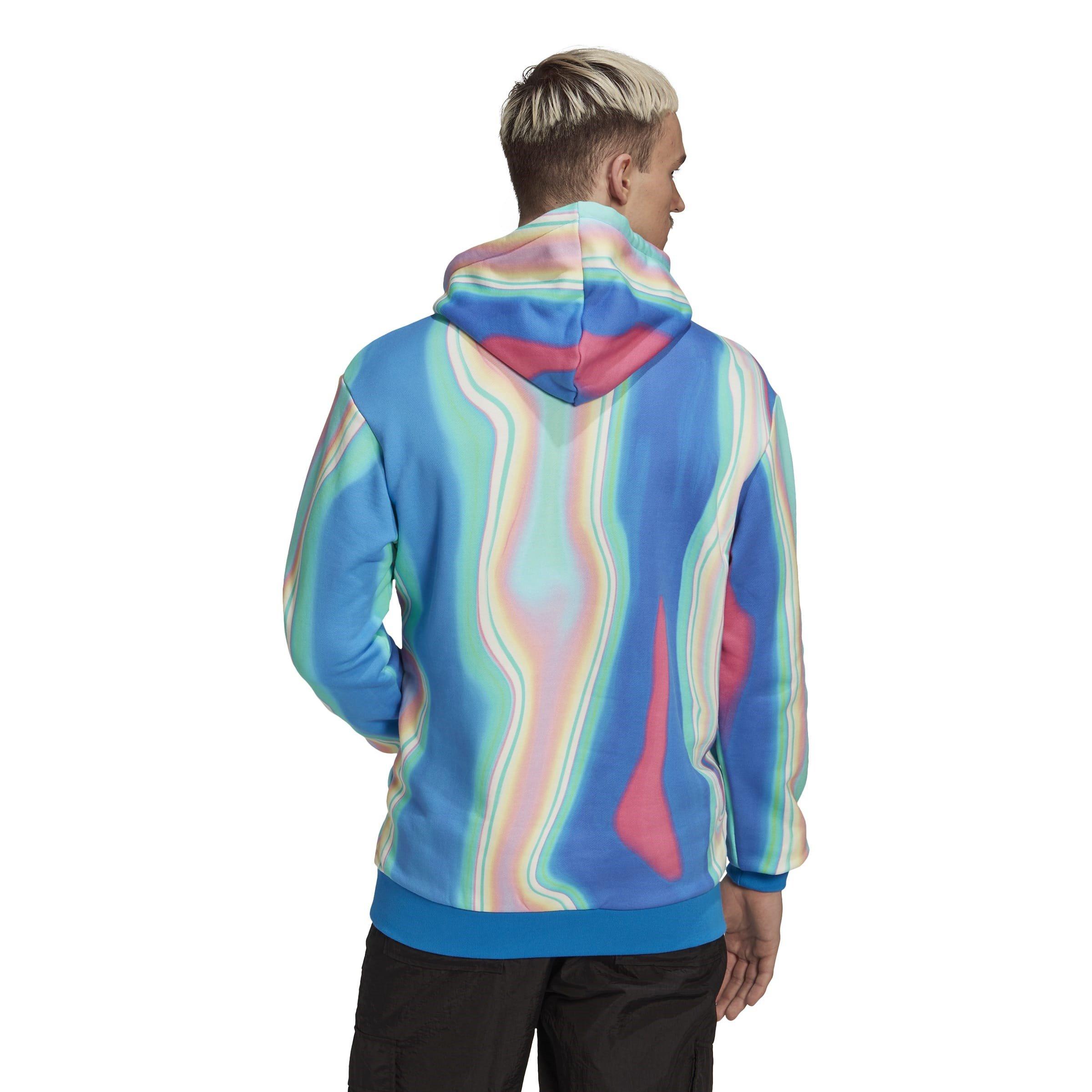 Blue - adidas Originals - Men's Over the Head Hoodie - 3