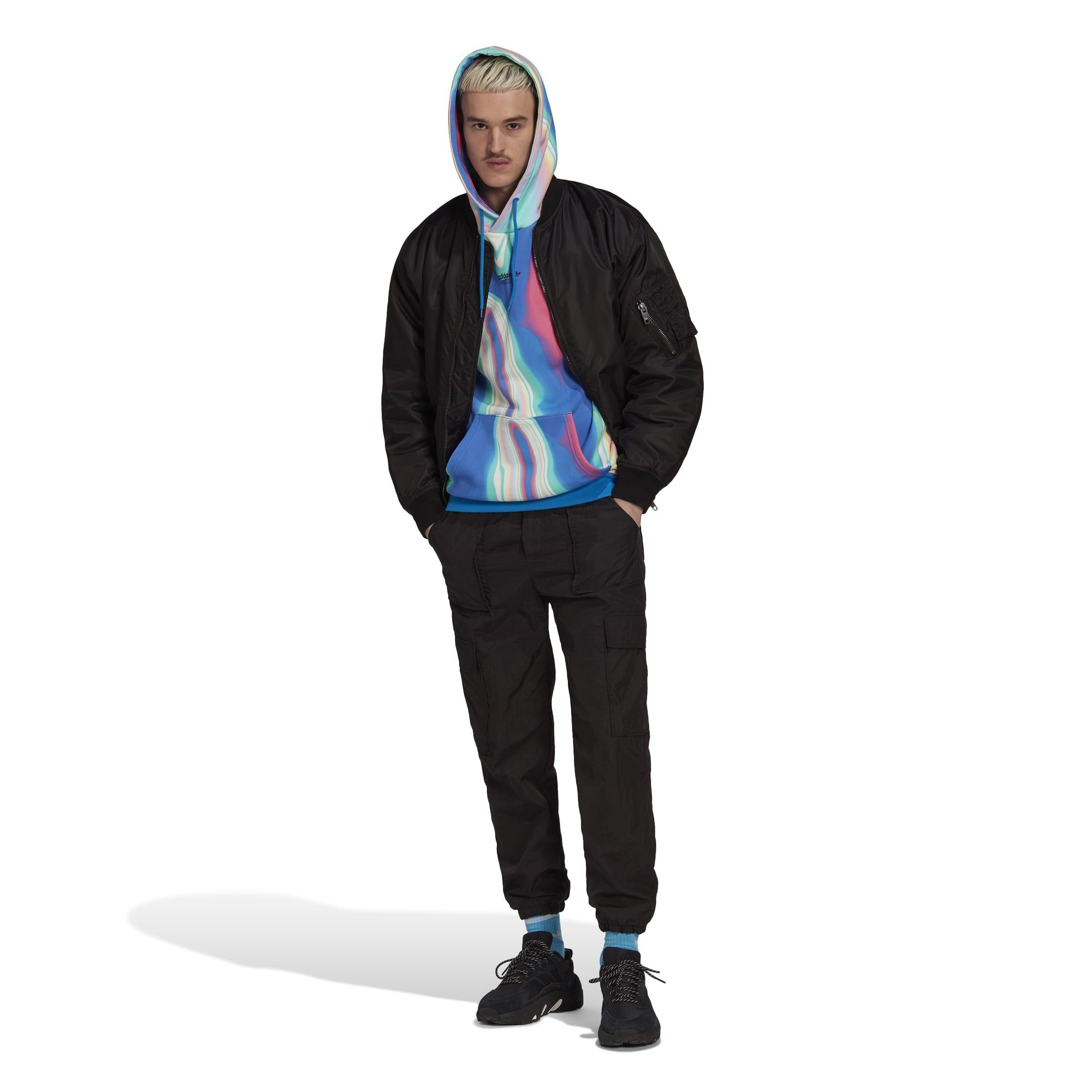 Blue - adidas Originals - Men's Over the Head Hoodie - 4