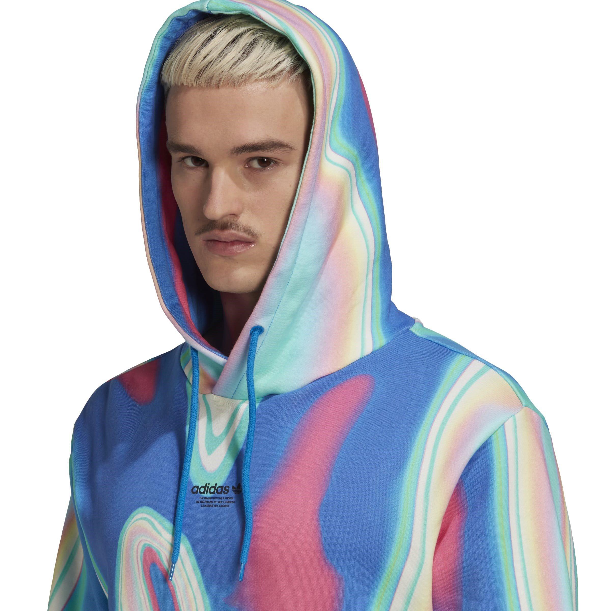 Blue - adidas Originals - Men's Over the Head Hoodie - 5