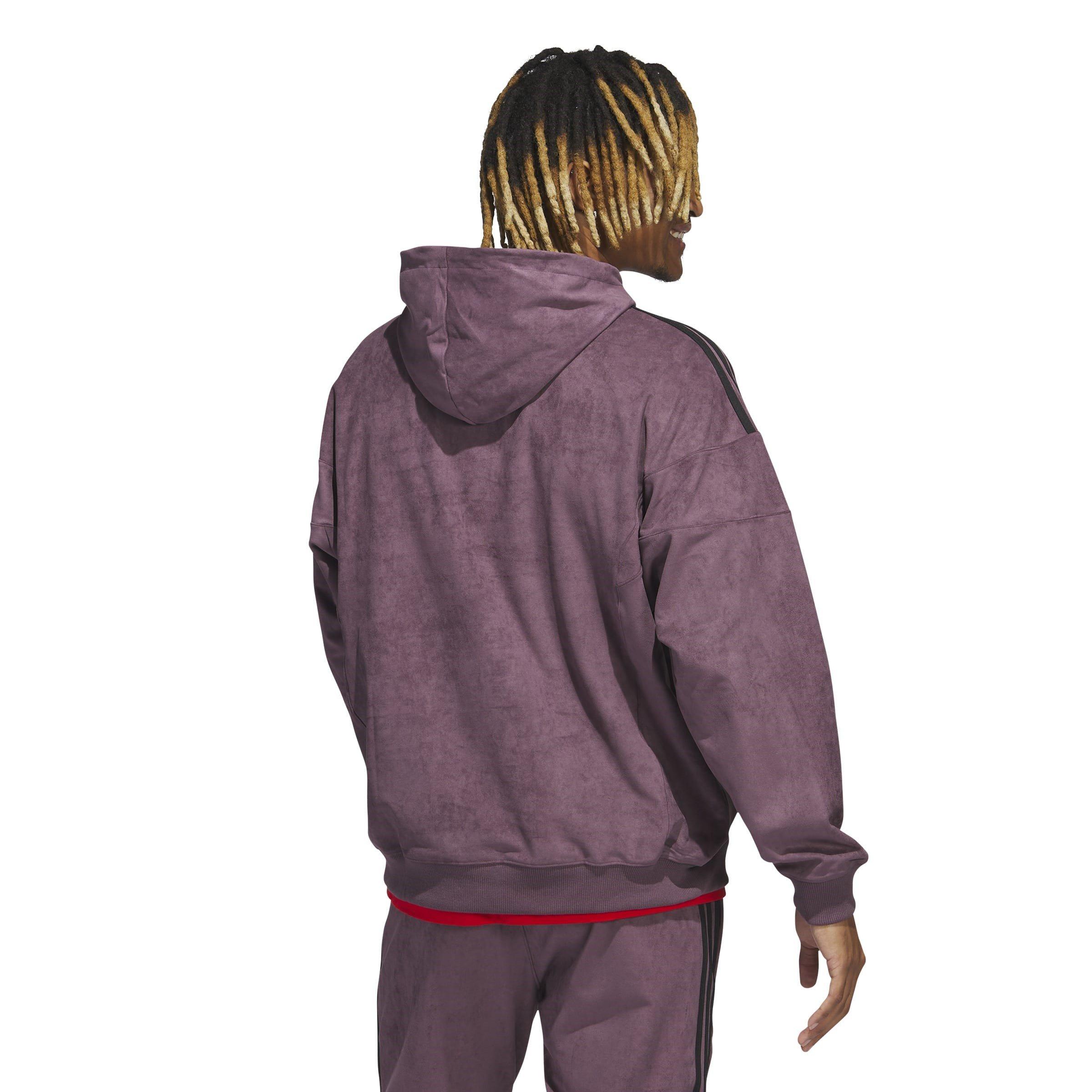 Purple - adidas Originals - Adicolour Classics Plush Hoodie - 3