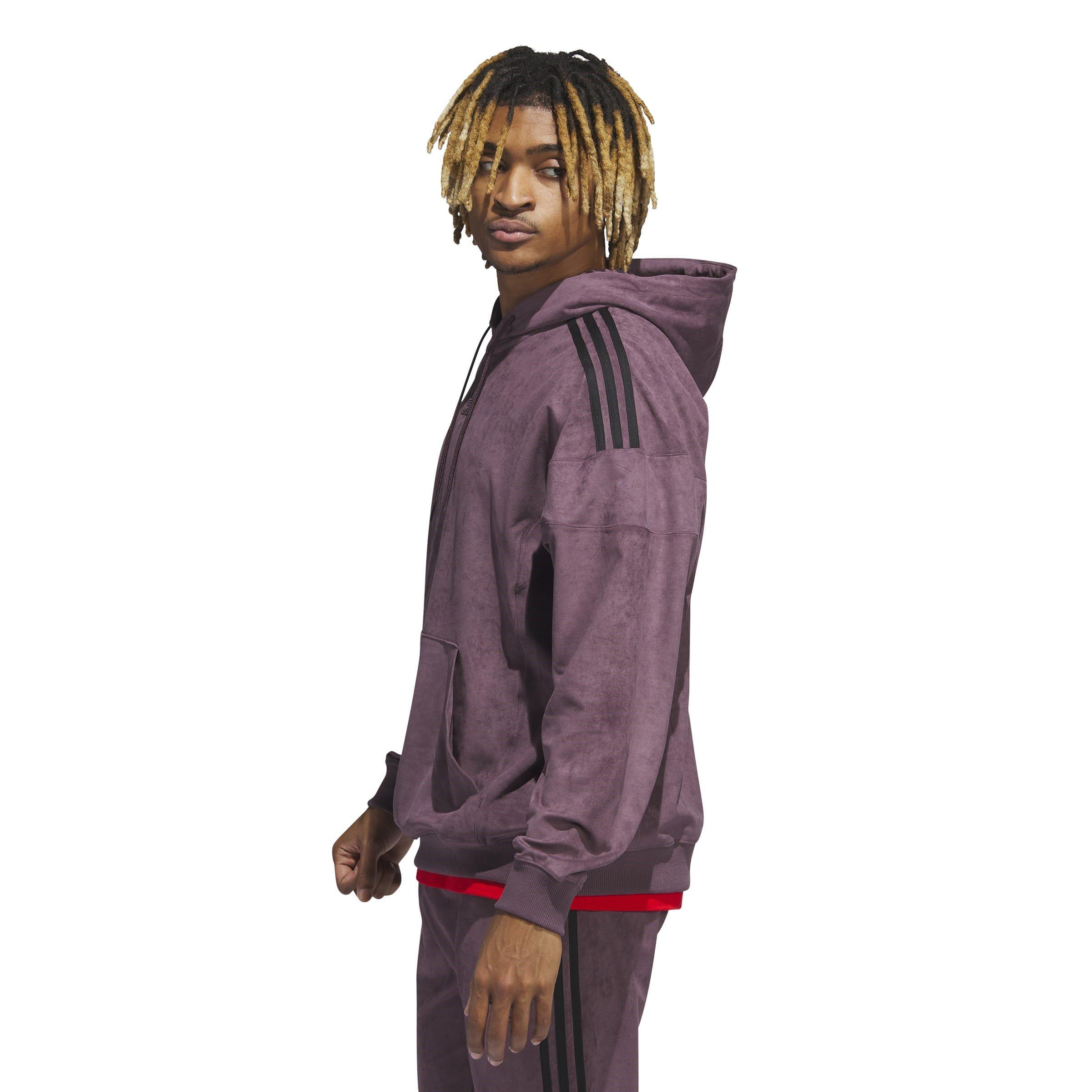 Purple - adidas Originals - Adicolour Classics Plush Hoodie - 5