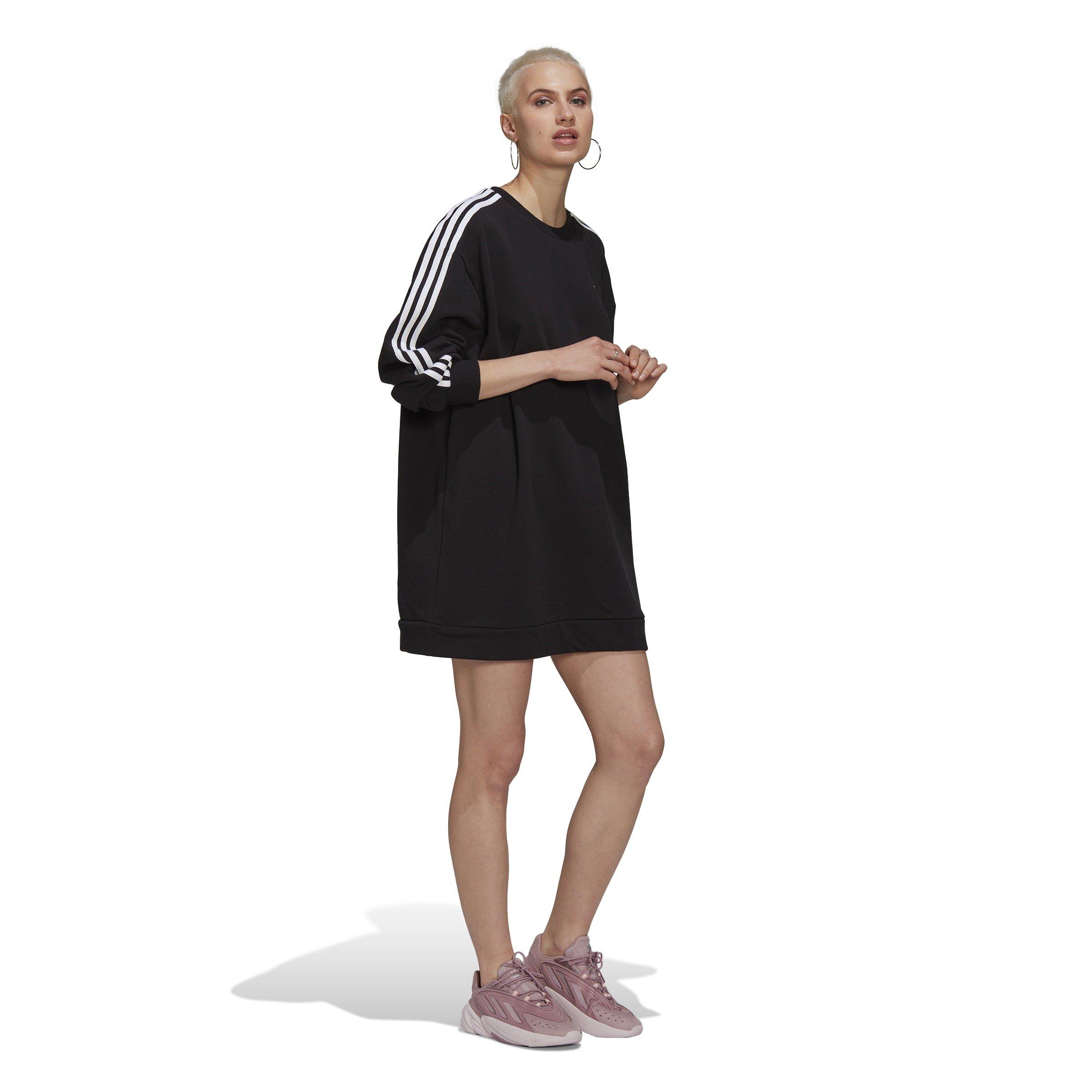 Black - adidas Originals - Women's T-Shirt Dress - 4