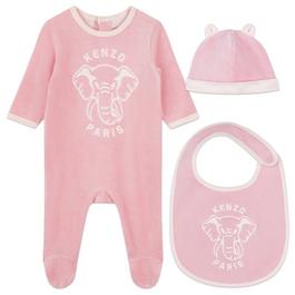 Kenzo Kenzo All-In-One Gift Set With Bib And Hat Babies