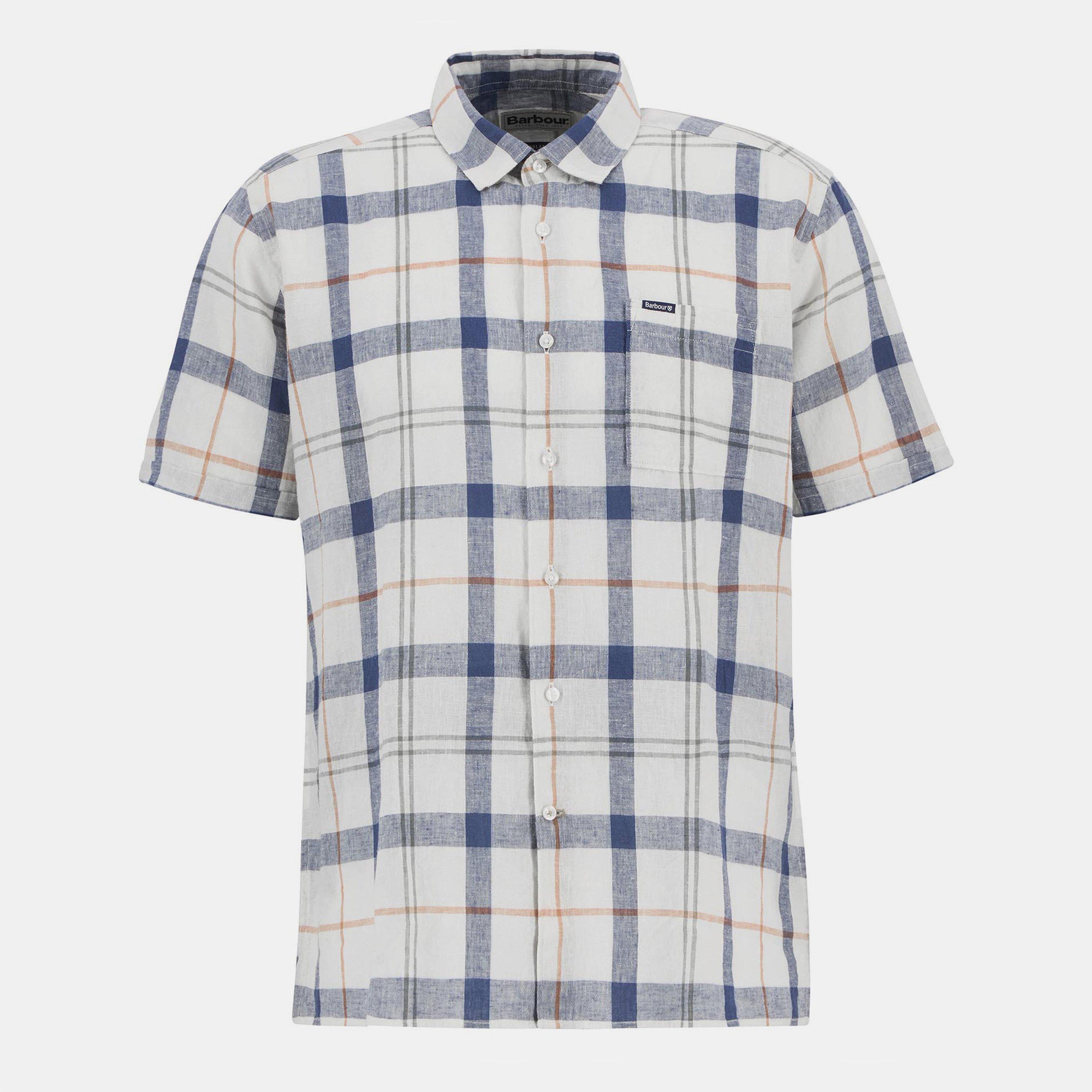 Sea Haze Tartan - Barbour - Croft Short Sleeve Regular Shirt - 1