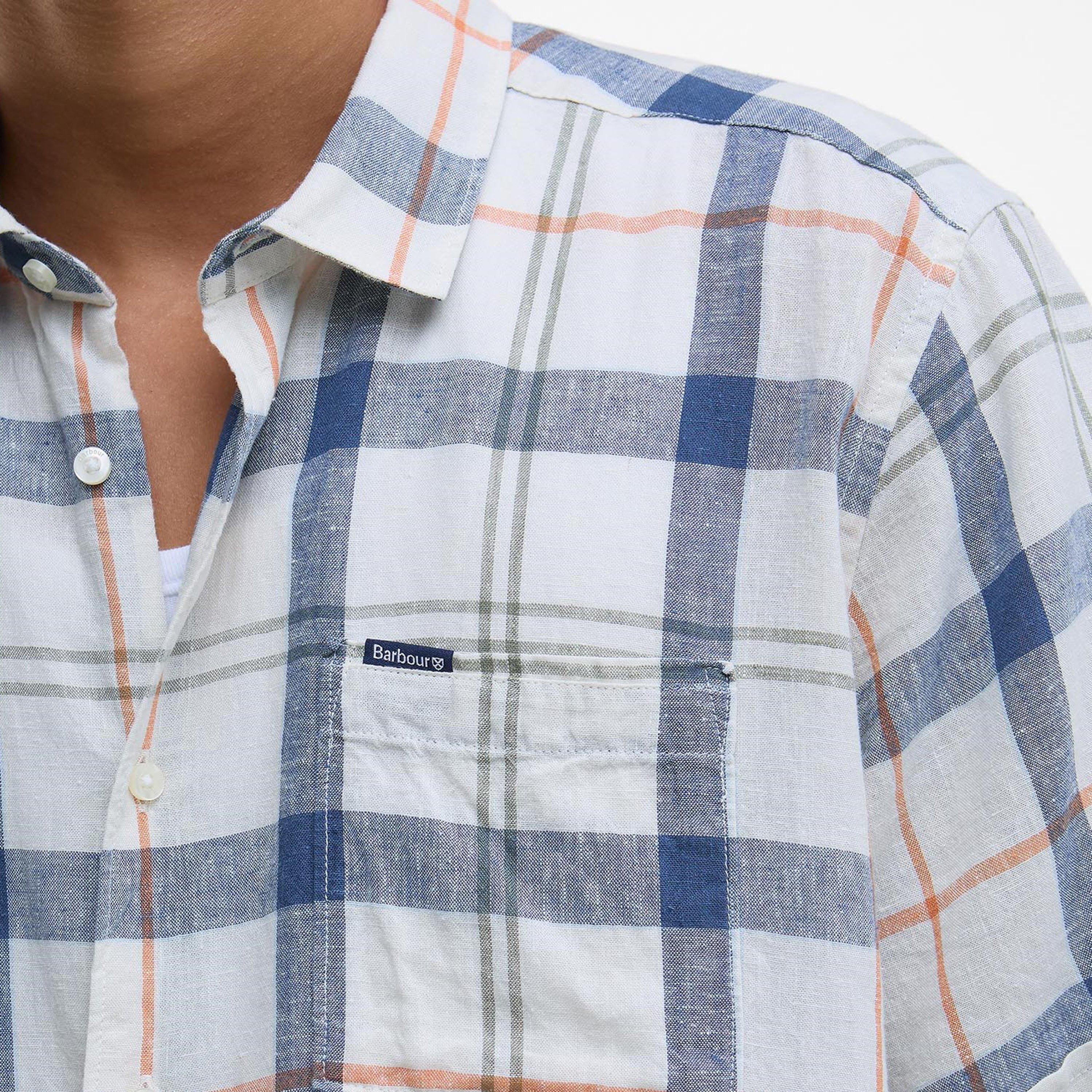 Sea Haze Tartan - Barbour - Croft Short Sleeve Regular Shirt - 5