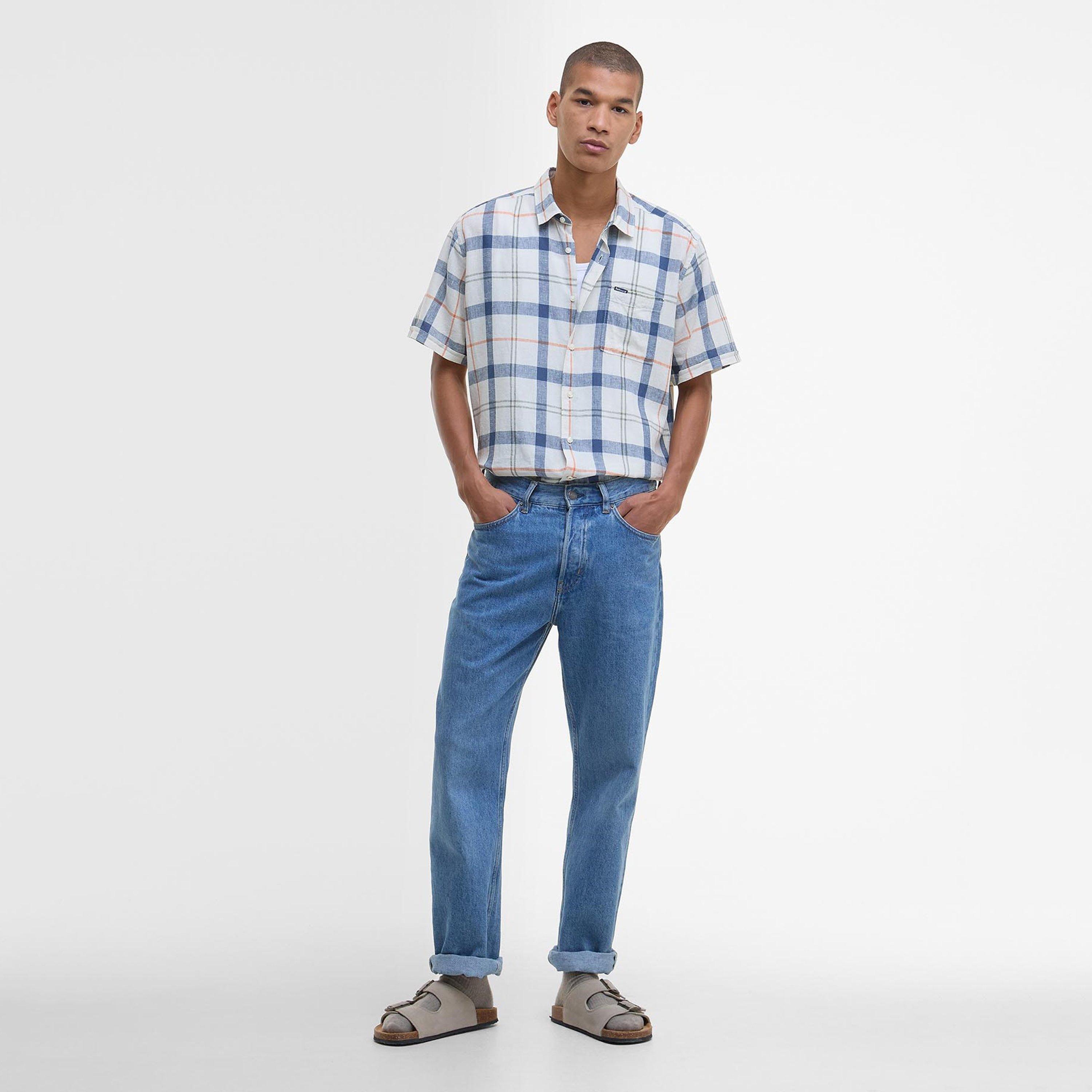 Sea Haze Tartan - Barbour - Croft Short Sleeve Regular Shirt - 6