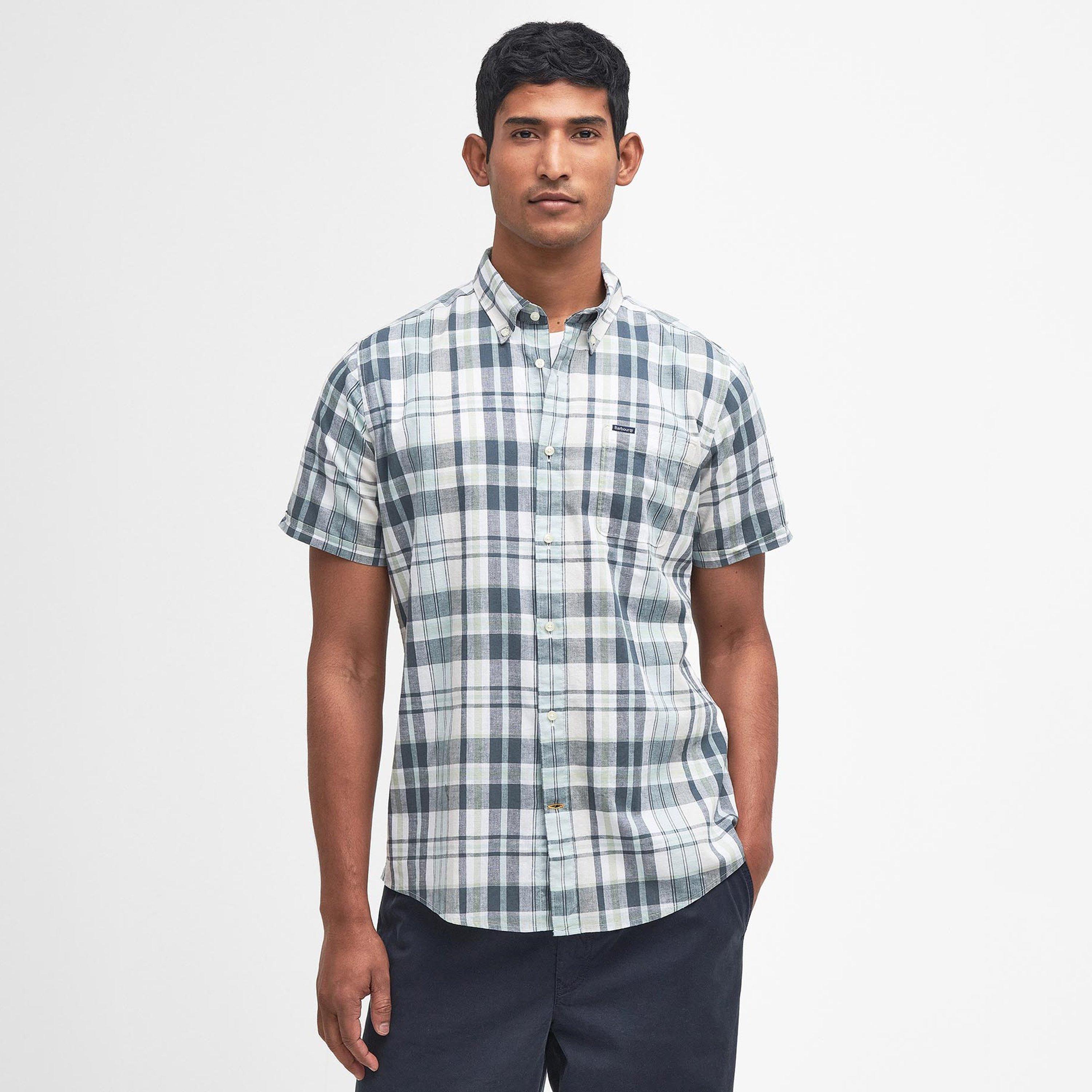 White WH11 - Barbour - Alford Tailored Short Sleeve Shirt - 2