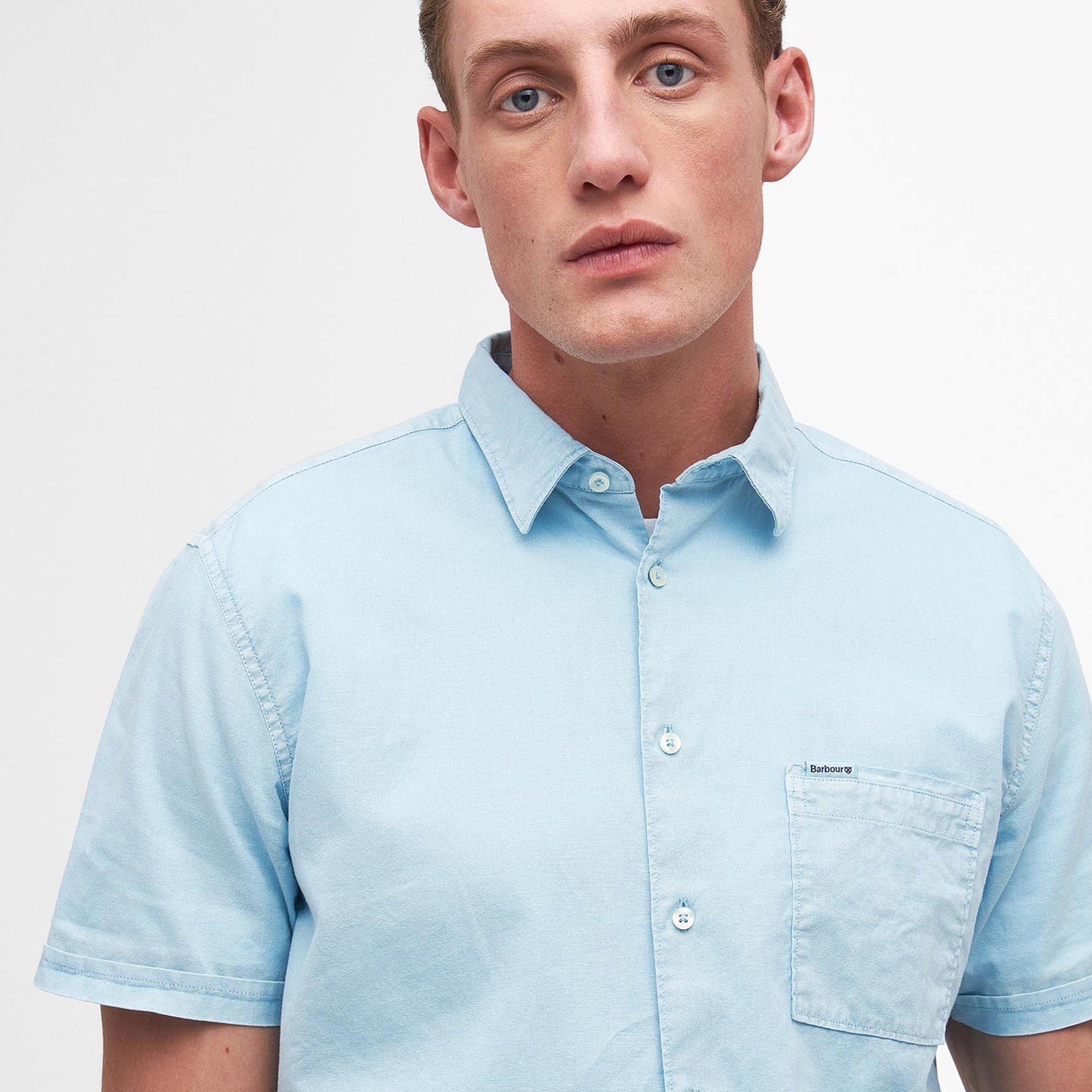 Sky BL32 - Barbour - Terra Dye Regular Short Sleeve Shirt - 4