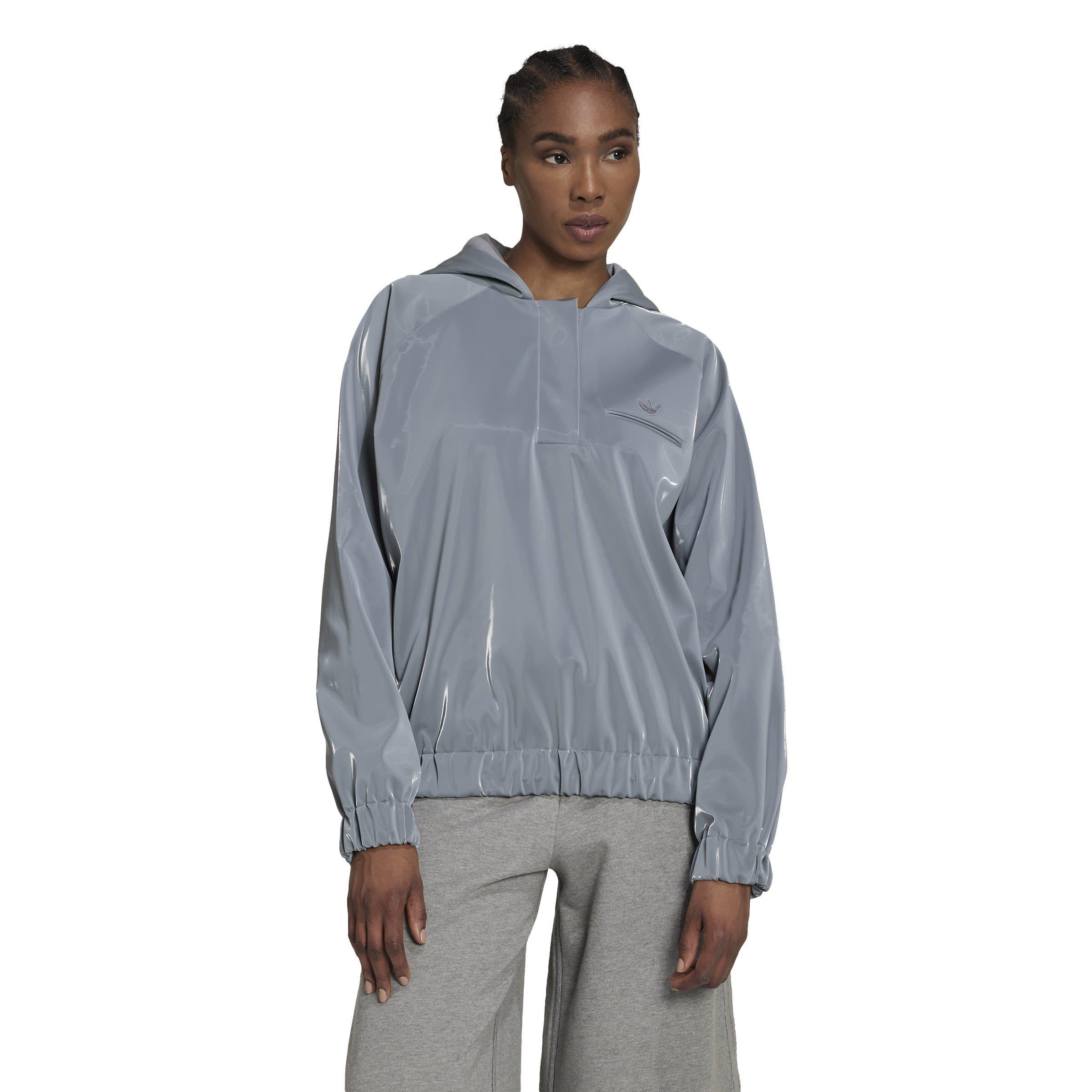 Cinzento - adidas Originals - High Shine Hoodie - 2