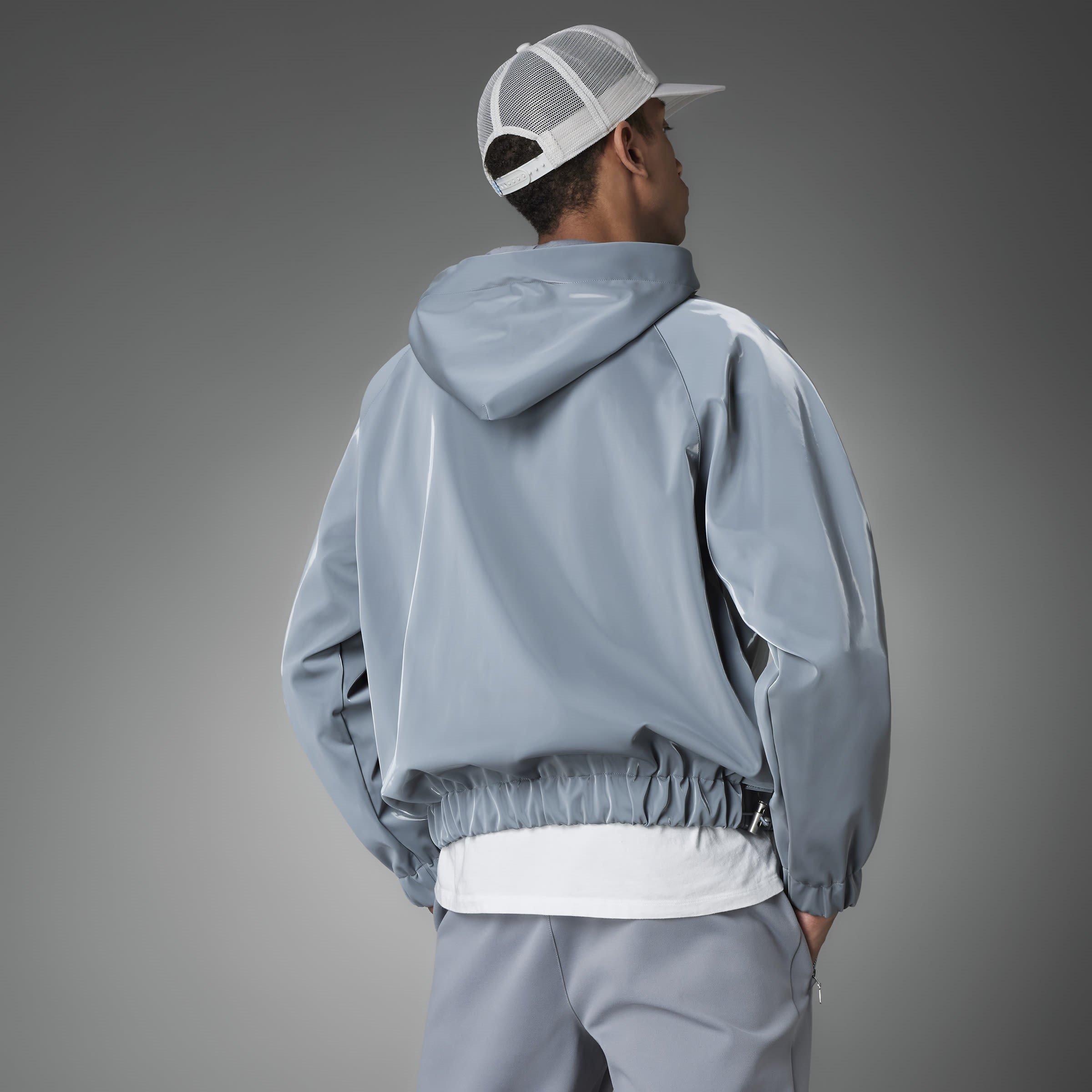 Cinzento - adidas Originals - High Shine Hoodie - 11