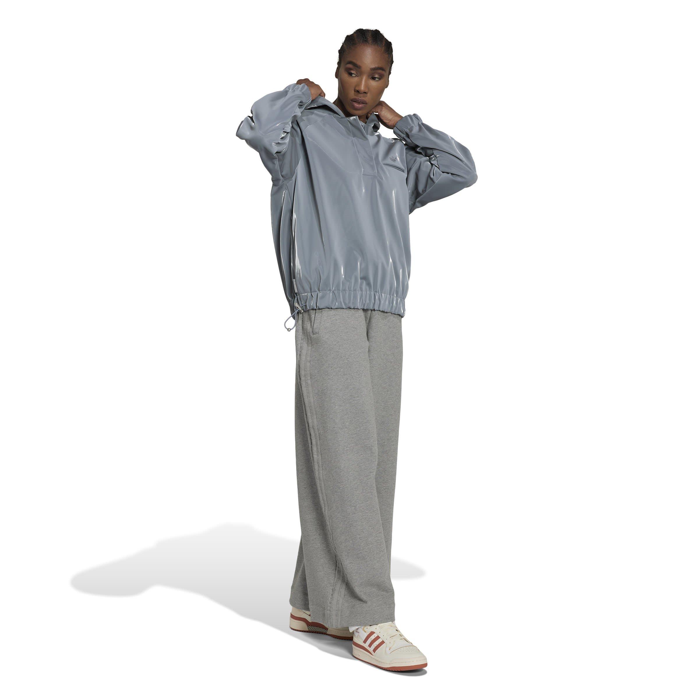 Cinzento - adidas Originals - High Shine Hoodie - 4