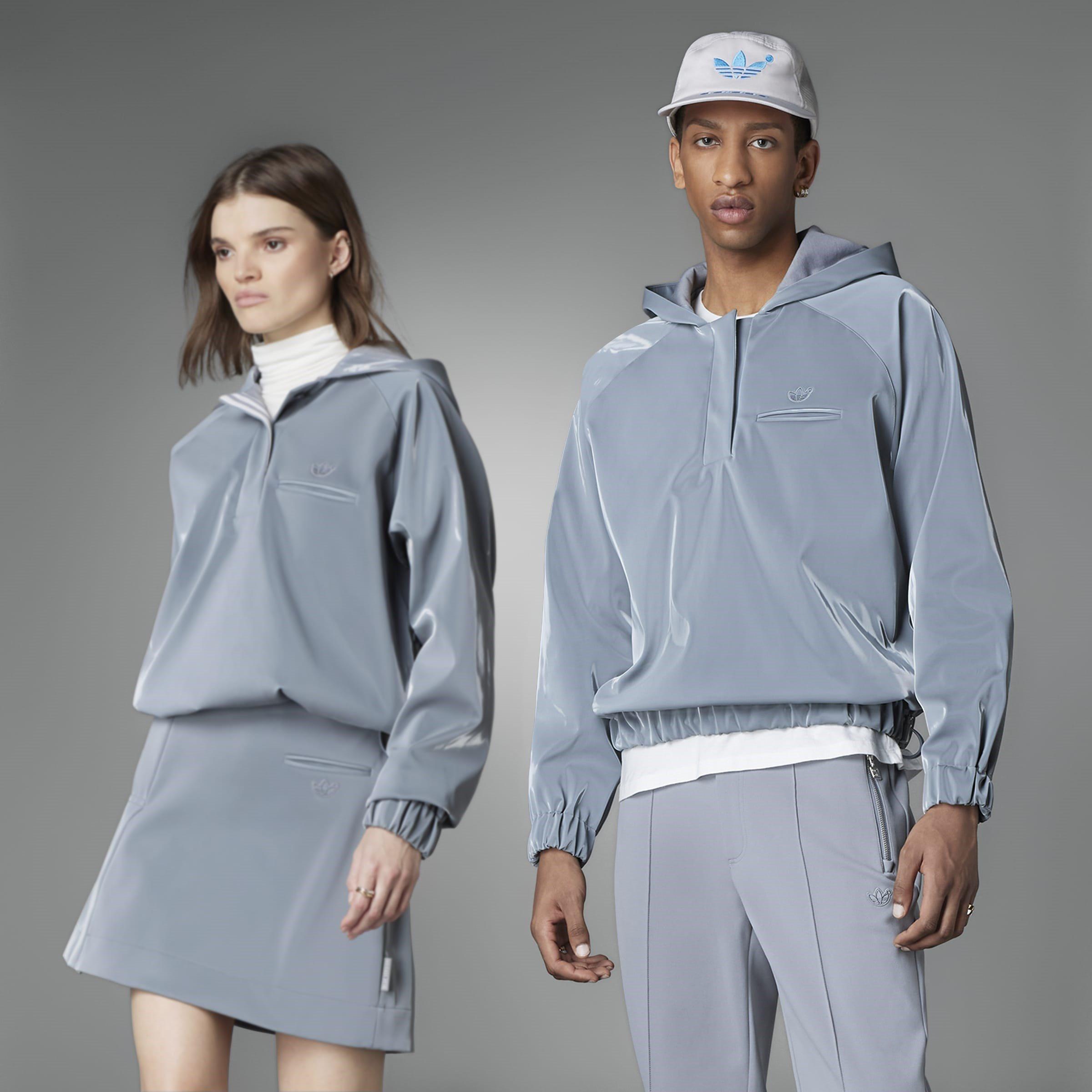 Cinzento - adidas Originals - High Shine Hoodie - 8