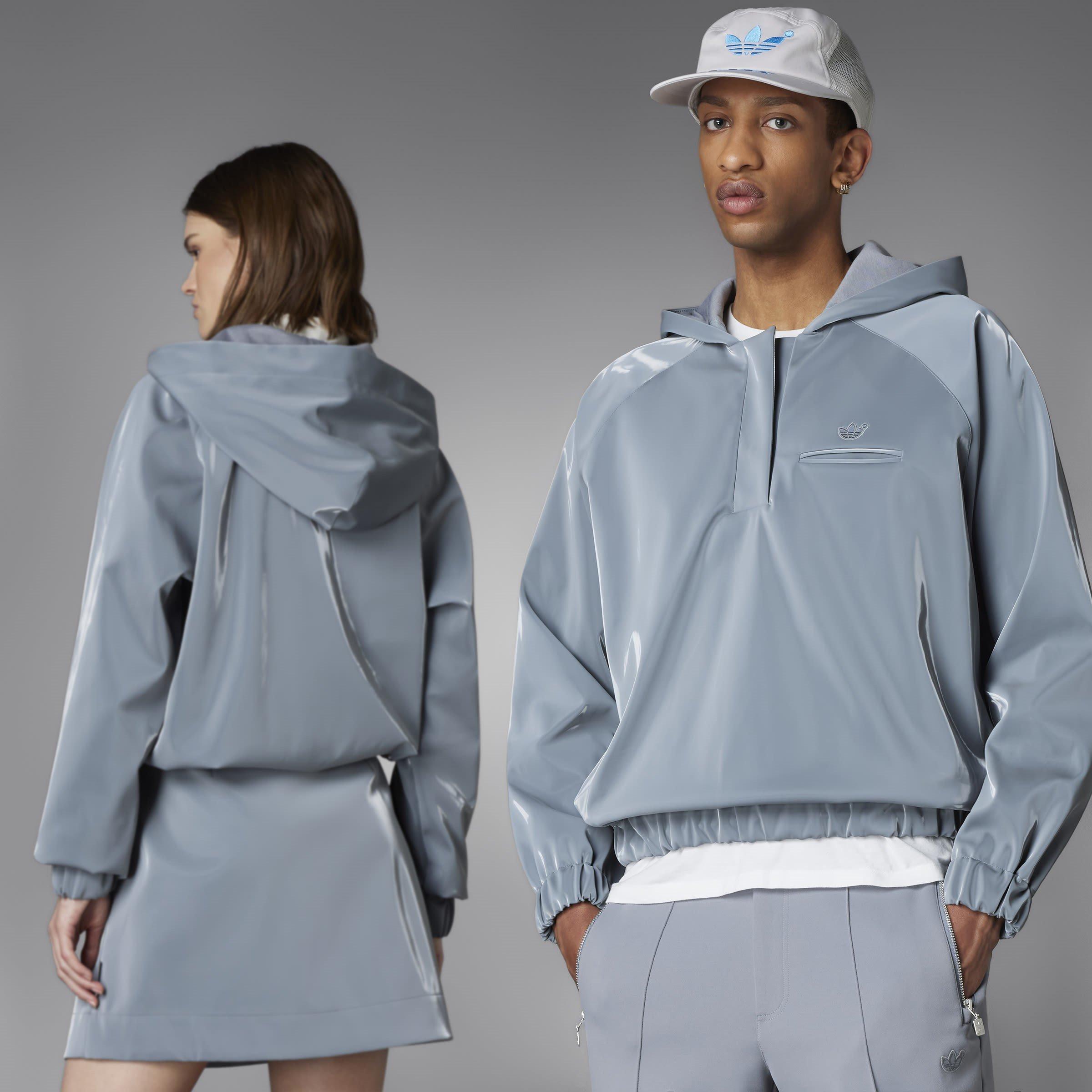 Cinzento - adidas Originals - High Shine Hoodie - 10