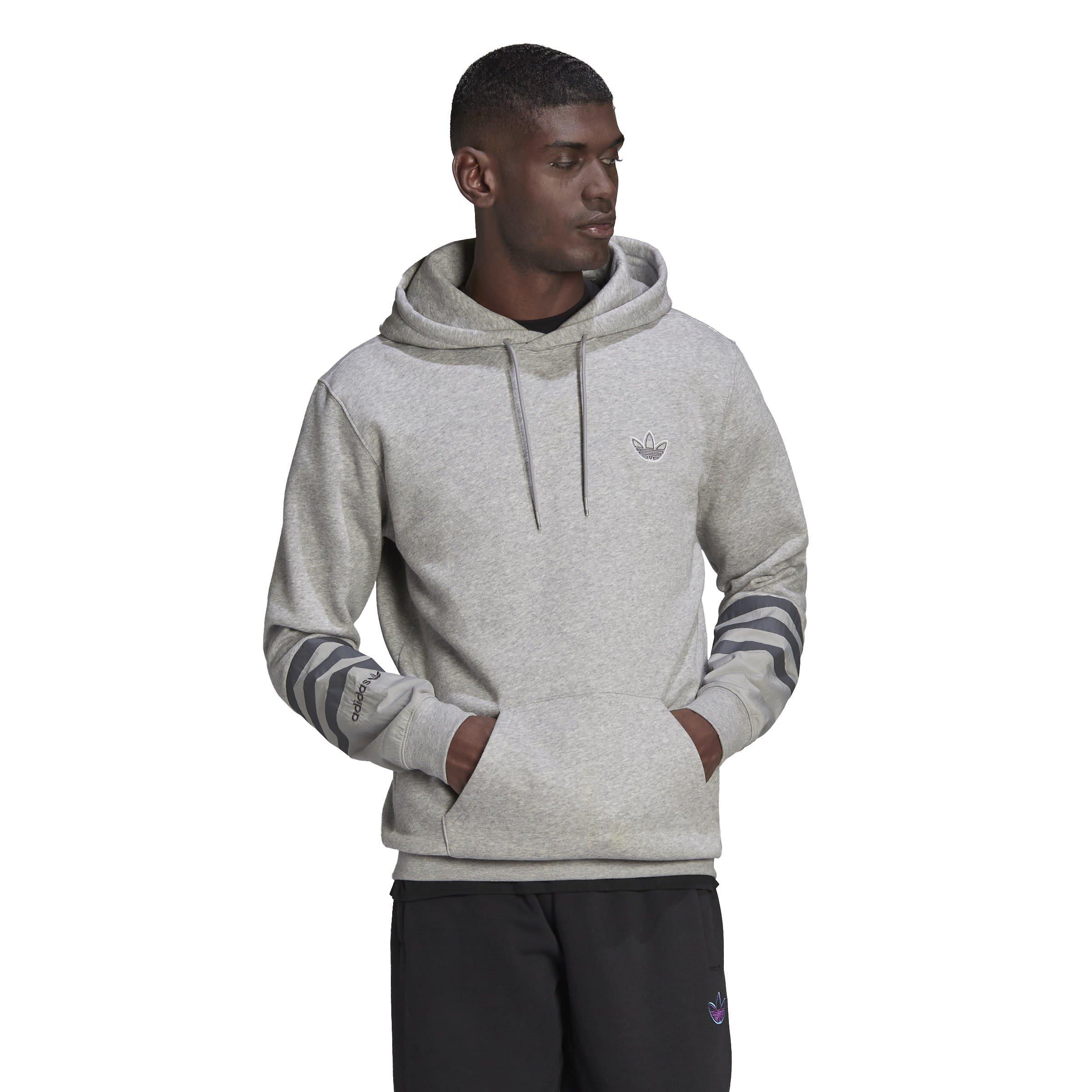 Grey - adidas Originals - Men's Over the Head Hoodie - 2