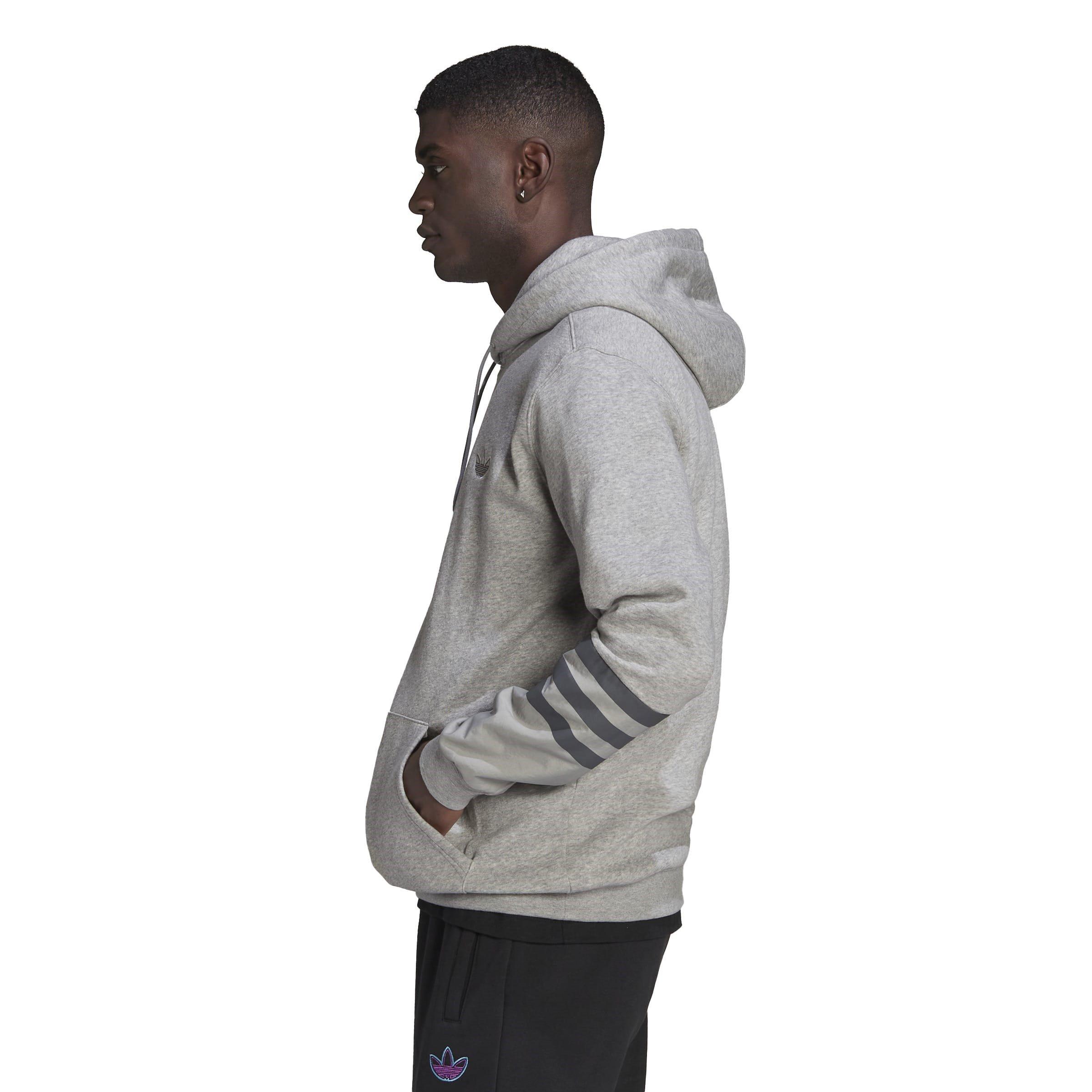 Grey - adidas Originals - Men's Over the Head Hoodie - 5
