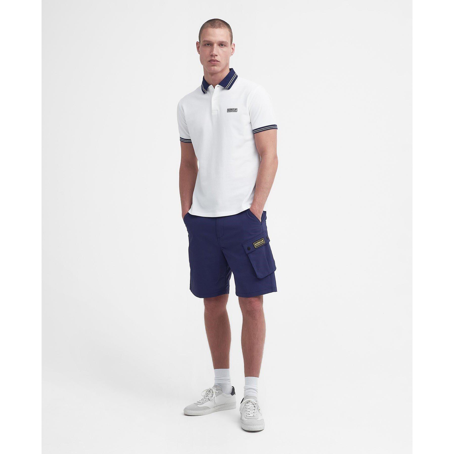 White WH11 - Barbour International - Tracker Polo Shirt - 3