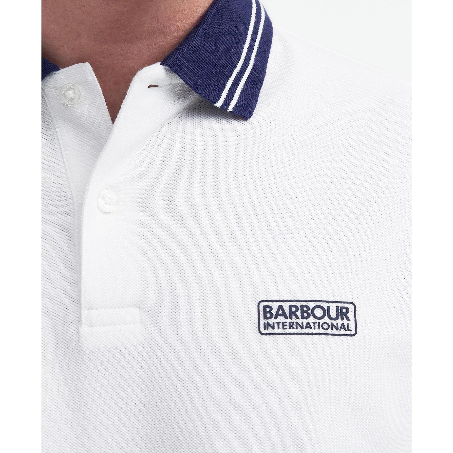 White WH11 - Barbour International - Tracker Polo Shirt - 5
