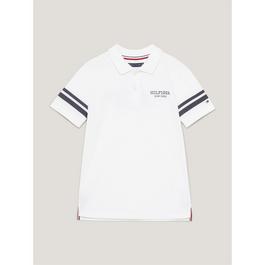 Tommy Hilfiger Short Sleeve Monotype Polo T Shirt Juniors