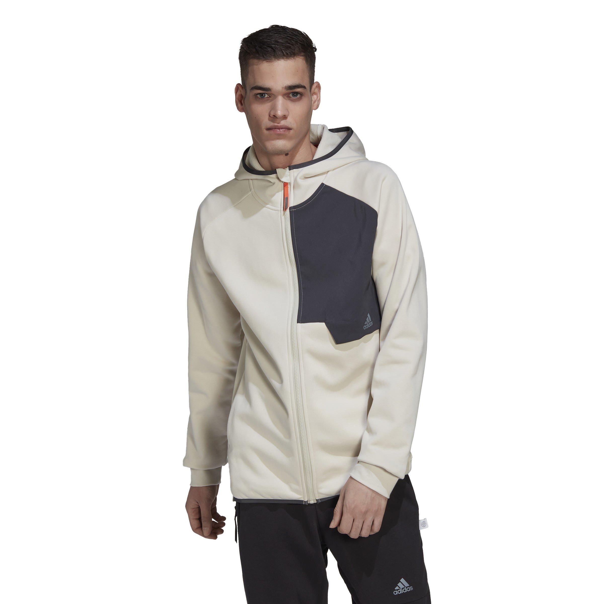 Beige - adidas - X-City Full-Zip Hoodie Mens - 2