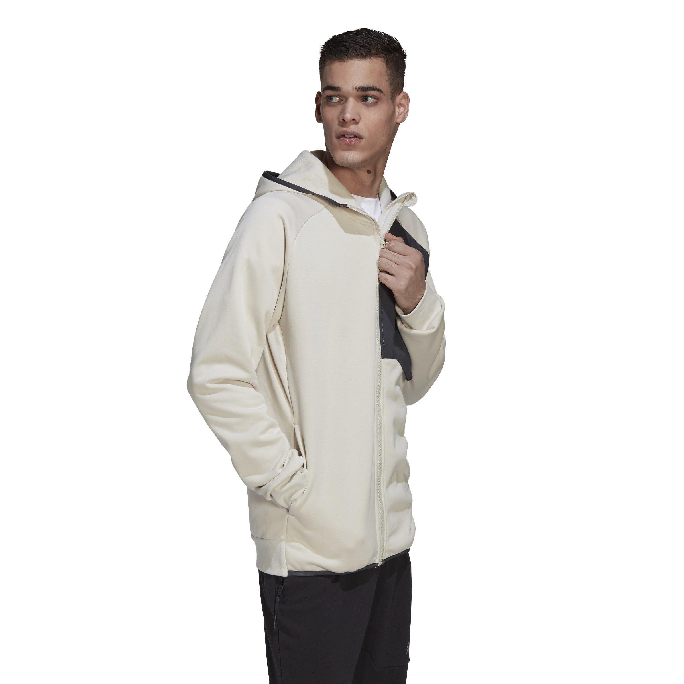 Beige - adidas - X-City Full-Zip Hoodie Mens - 4
