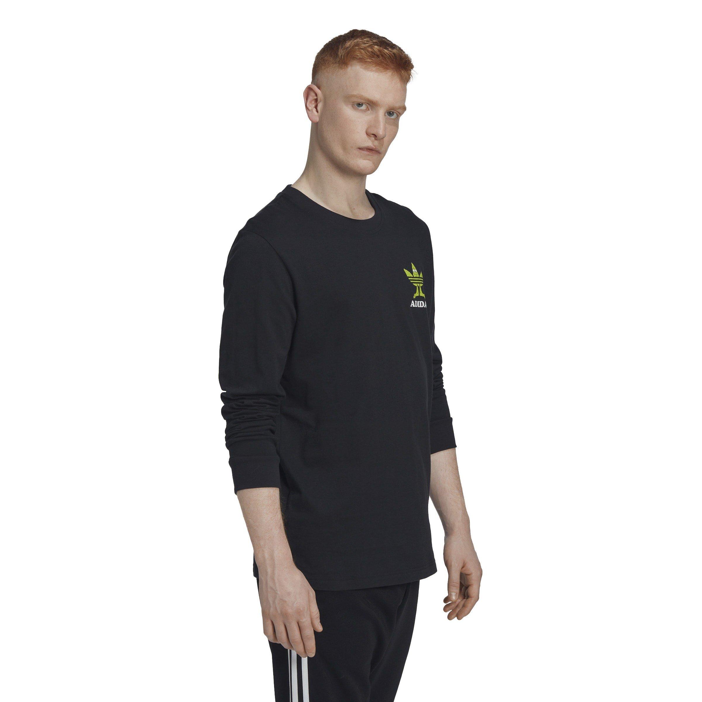 Black - adidas Originals - Men's Long-Sleeve T-Shirt - 4