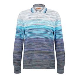 Missoni Stripe Knit Polo Shirt