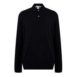 Comme des Garcons Shirt Wool Long Sleeve Polo