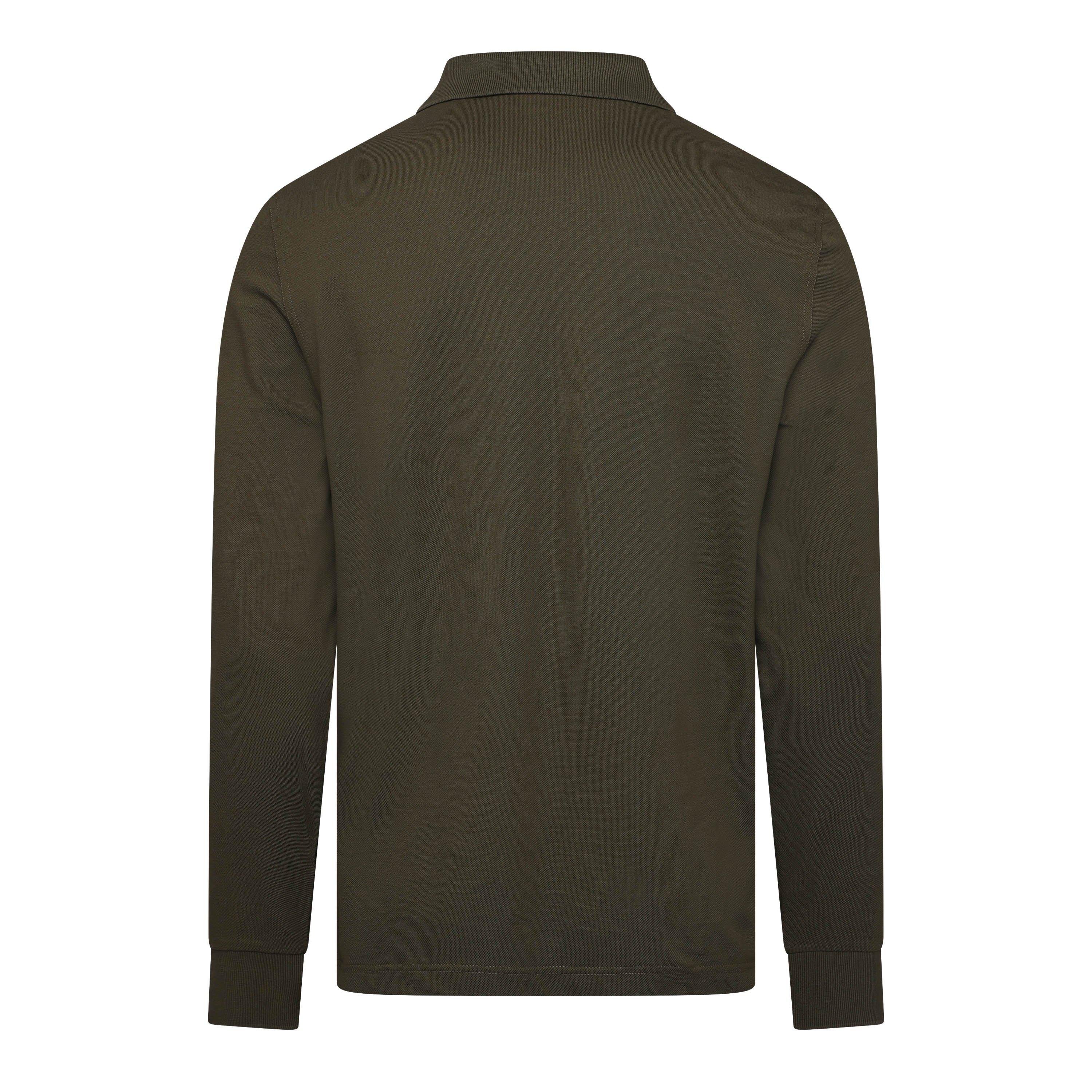 JUNIPER GREEN - Gant - Men's Logo Long Sleeve Polo Shirt - 2