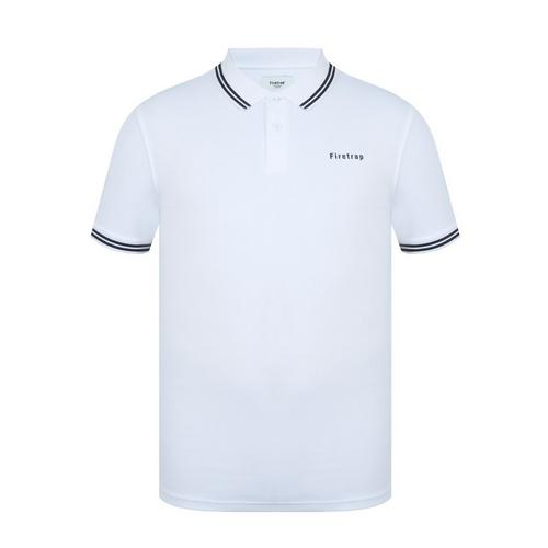 White - Firetrap - Lazer Polo Shirt - 1