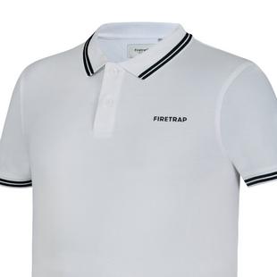 White - Firetrap - Lazer Polo Shirt - 9