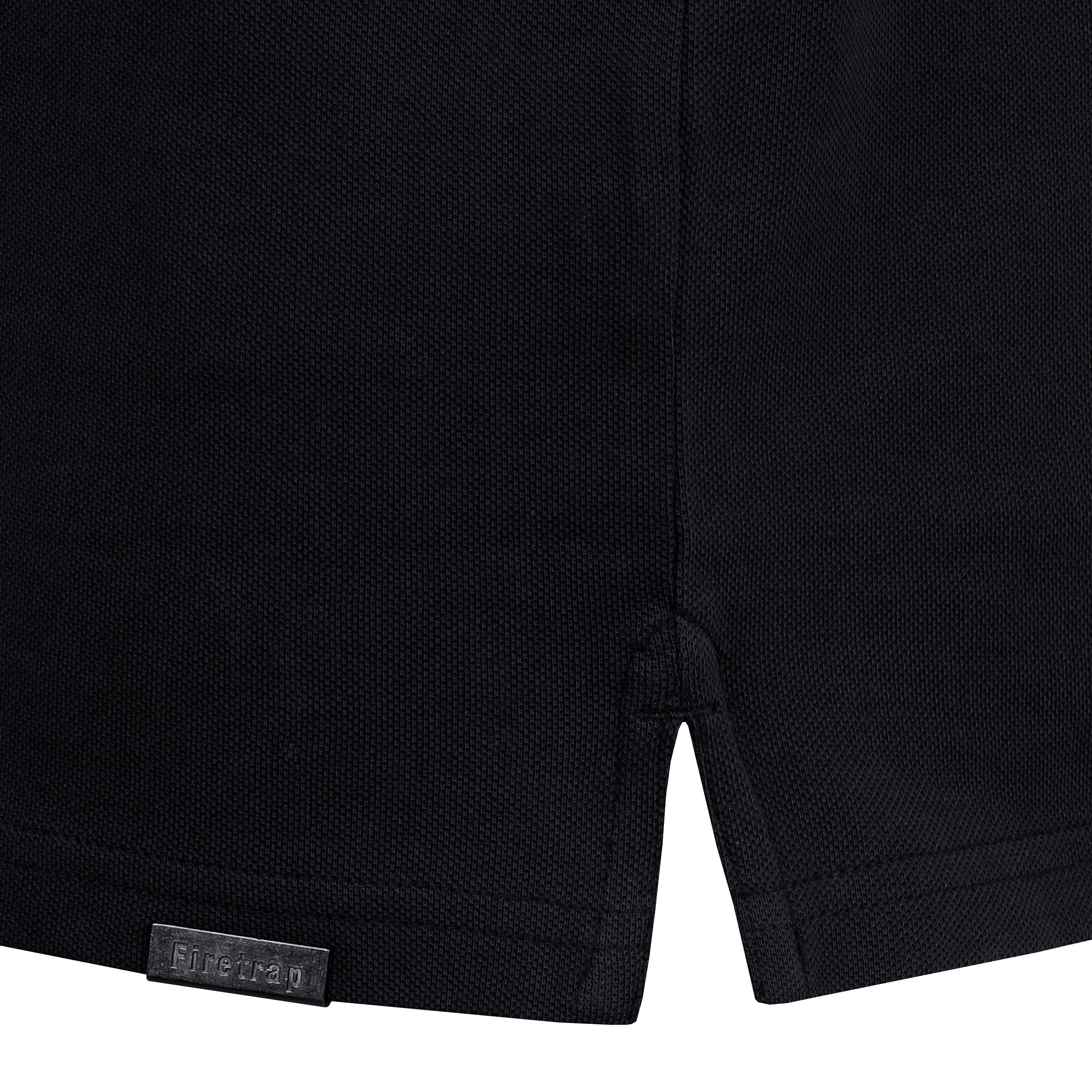 Preto - Firetrap - Lazer Polo Shirt Mens - 4