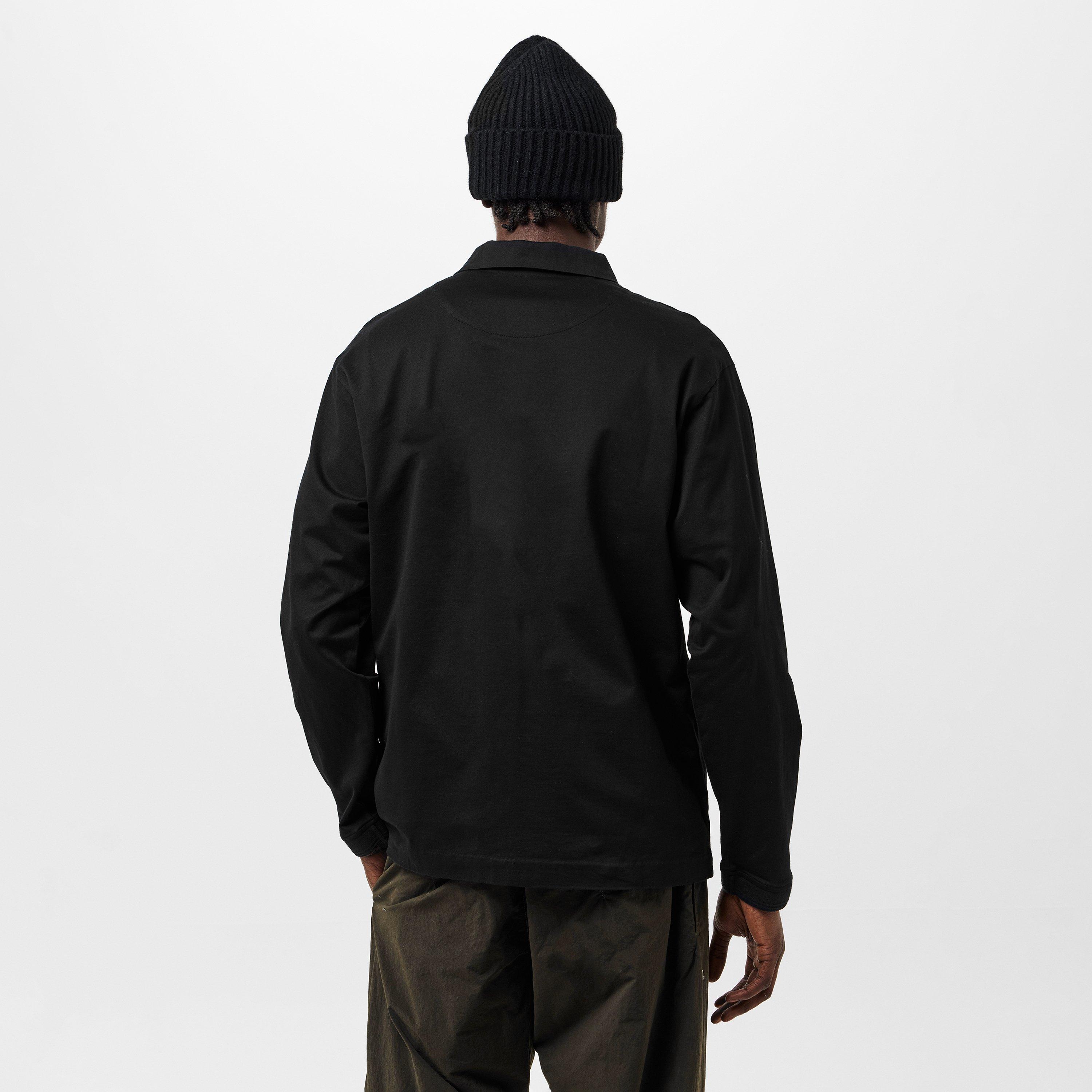 Black 999 - Massimo Osti Studio - Men's Long Sleeve Polo Shirt - 4