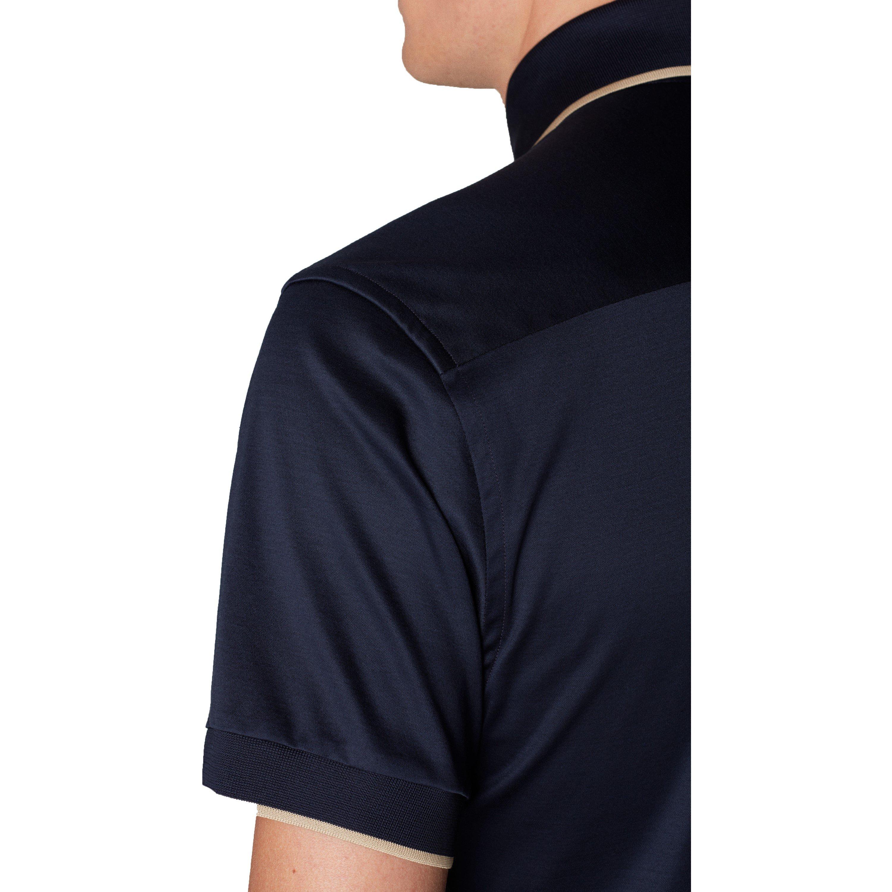 Navy - Eton - Filo Di Scozia Polo Shirt Slim Fit - 5