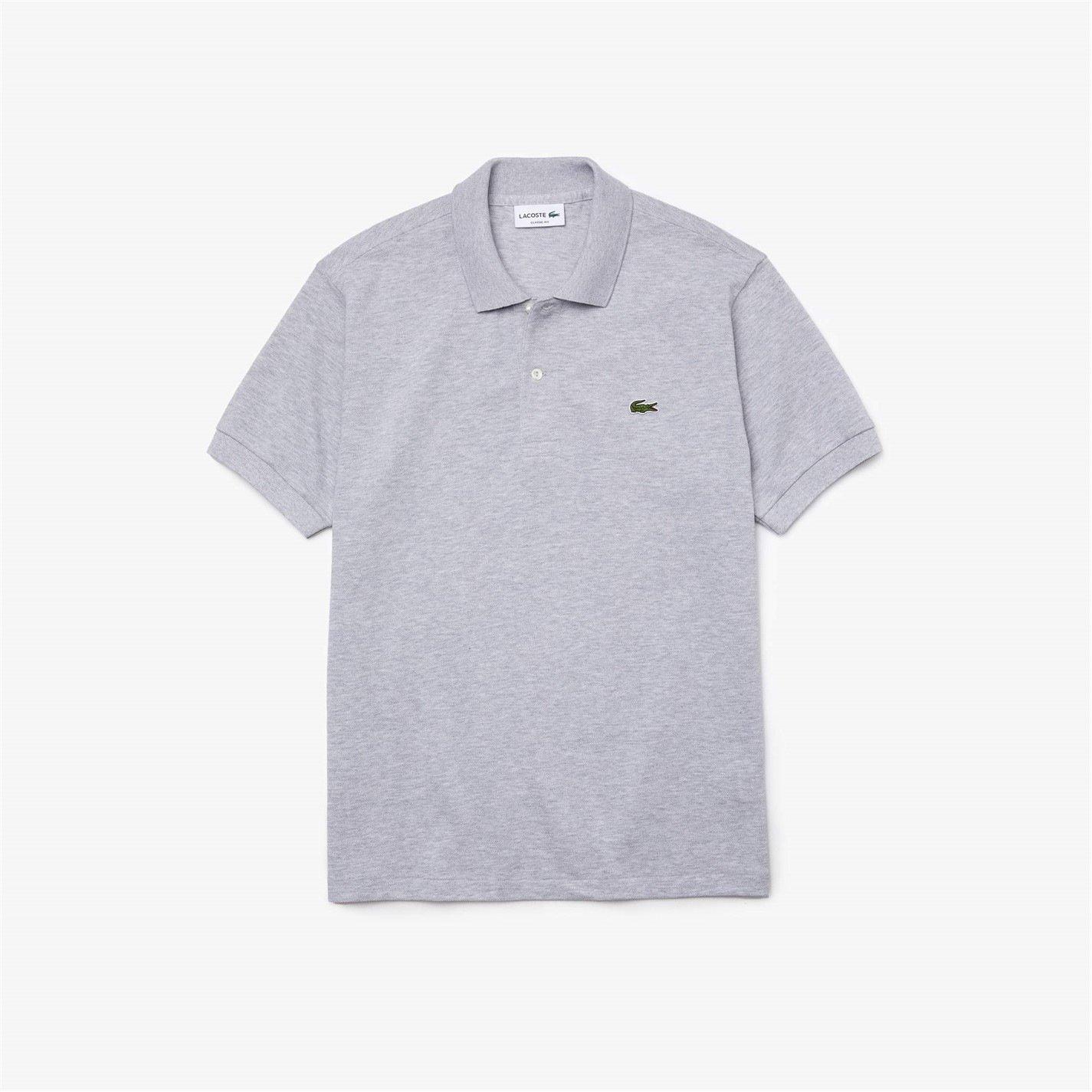 Lacoste Men's Light Grey Cca Classic Short Sleeve Polo Shirt - 3XL